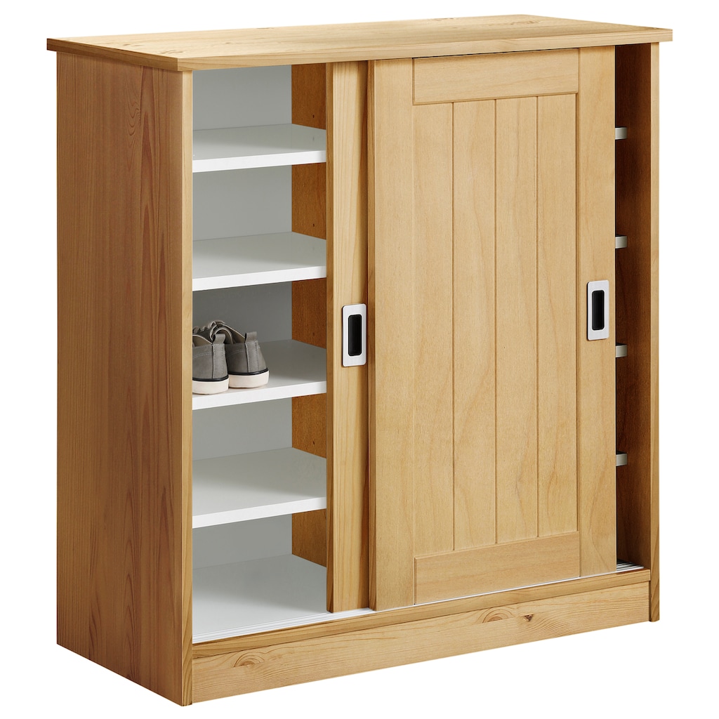 Home affaire Schuhschrank »Nekso«, Breite 83 cm, aus MDF oder Massivholz, FSC®-zertifiziert