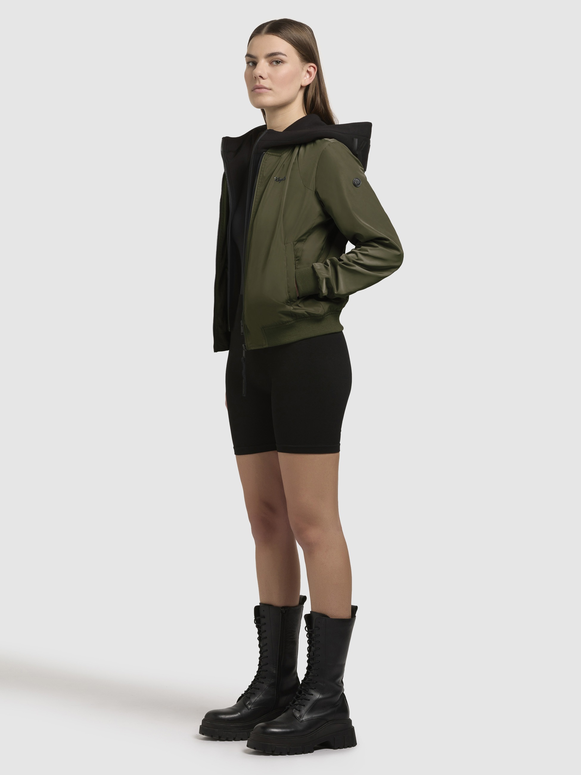 khujo Bomberjacke »SEEAM«, mit Kapuze