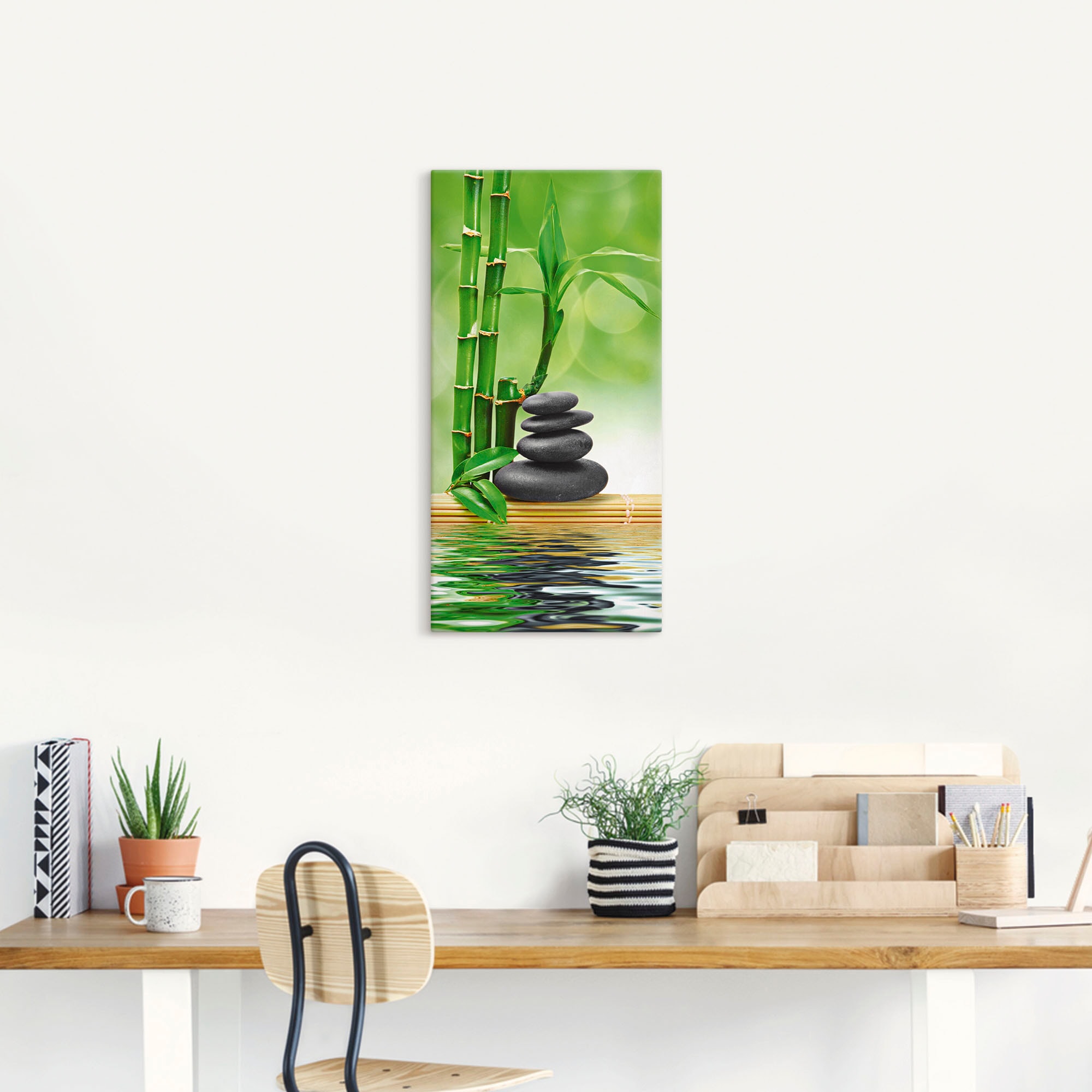 Artland Wandbild "Spa Konzept Zen Basaltsteine" Zen 1 Stk. tlg. als Leinwan günstig online kaufen