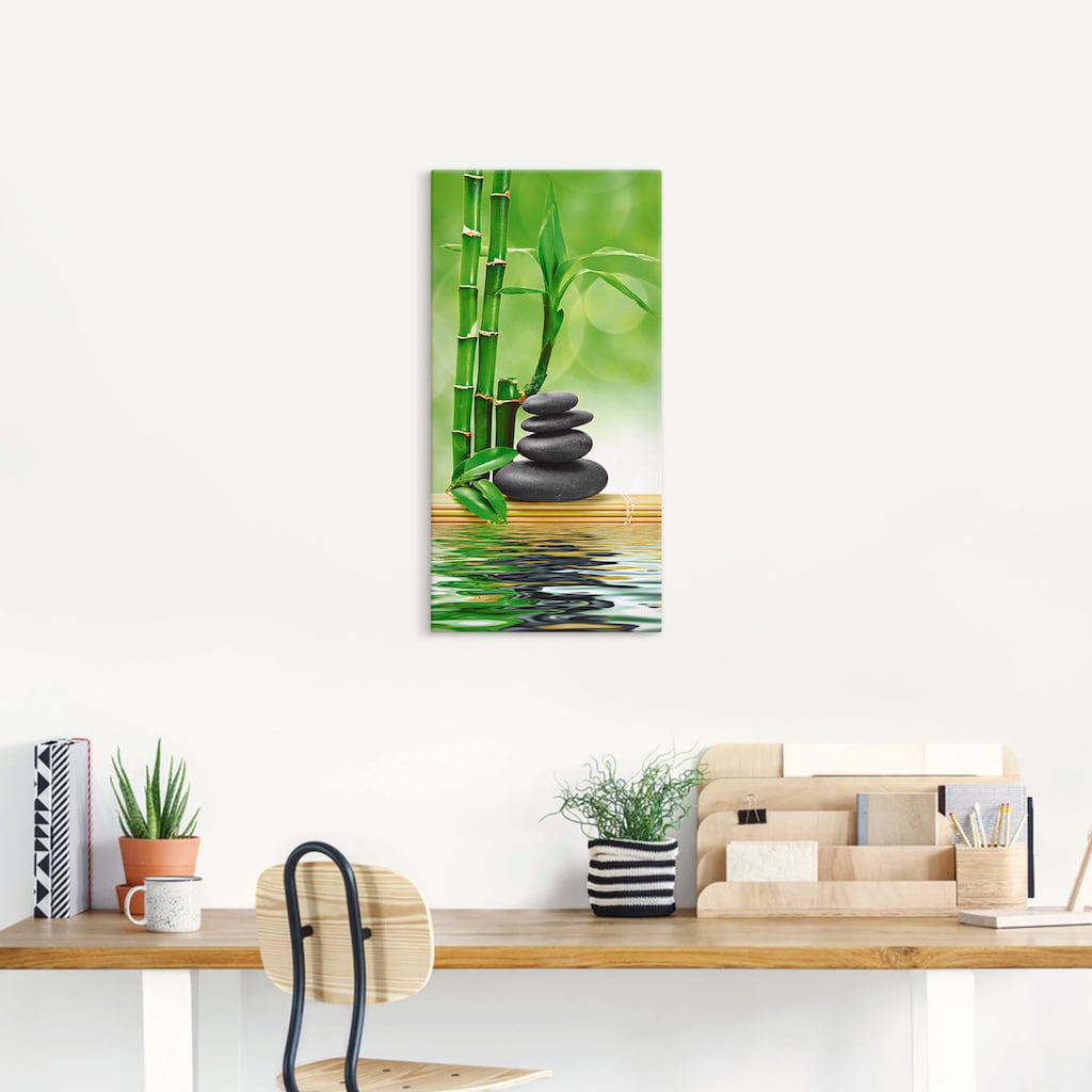 Artland Wandbild »Spa Konzept Zen Basaltsteine«, Zen, (1 St.)