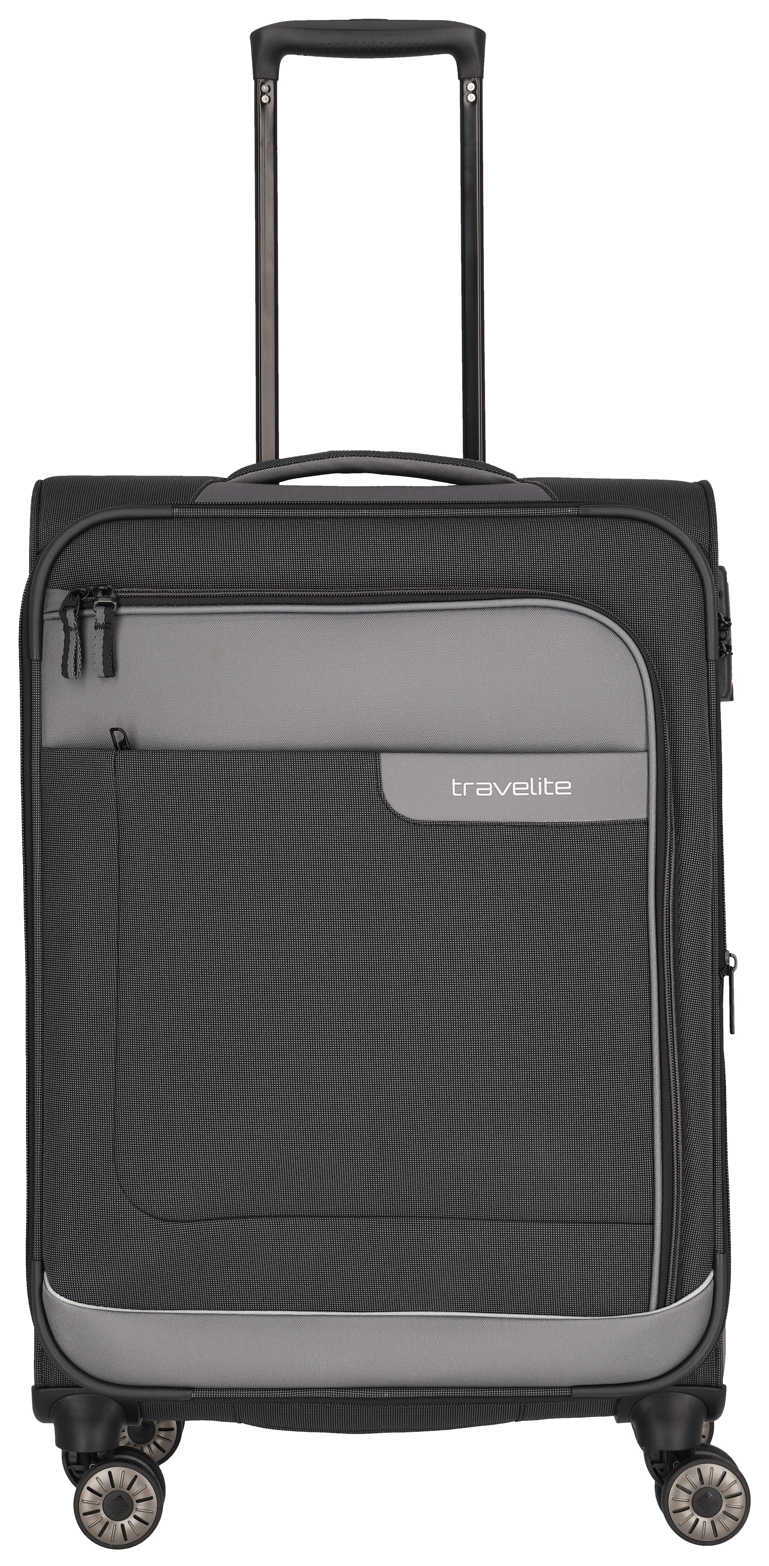 travelite Weichgepäck-Trolley "VIIA, verschiedene Größen und Farben" 70 l 4 Rollen Reisegepäck Trolley Koffer Weichgepäck TSA Schloss