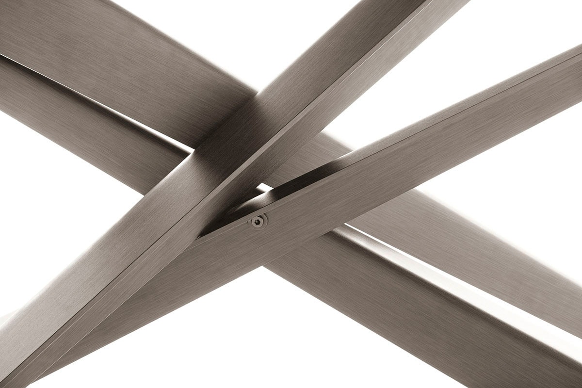 MCA furniture Esstisch »TESERO Auszugtisch 200-300 cm«, (Einzelstück), Keramik,Edelstahl,Marmor-Optik,ausziehbar,belastbar 100kg,10-12 Pers.