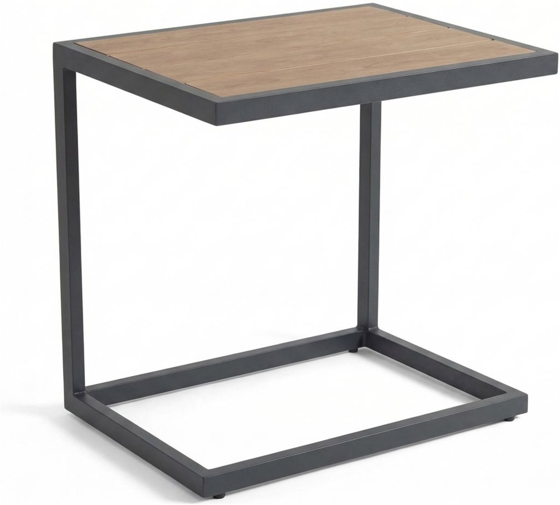 Ambiente Haus Beistelltisch "Garten Beistelltisch Alu - grau" 1 Stk. tlg.