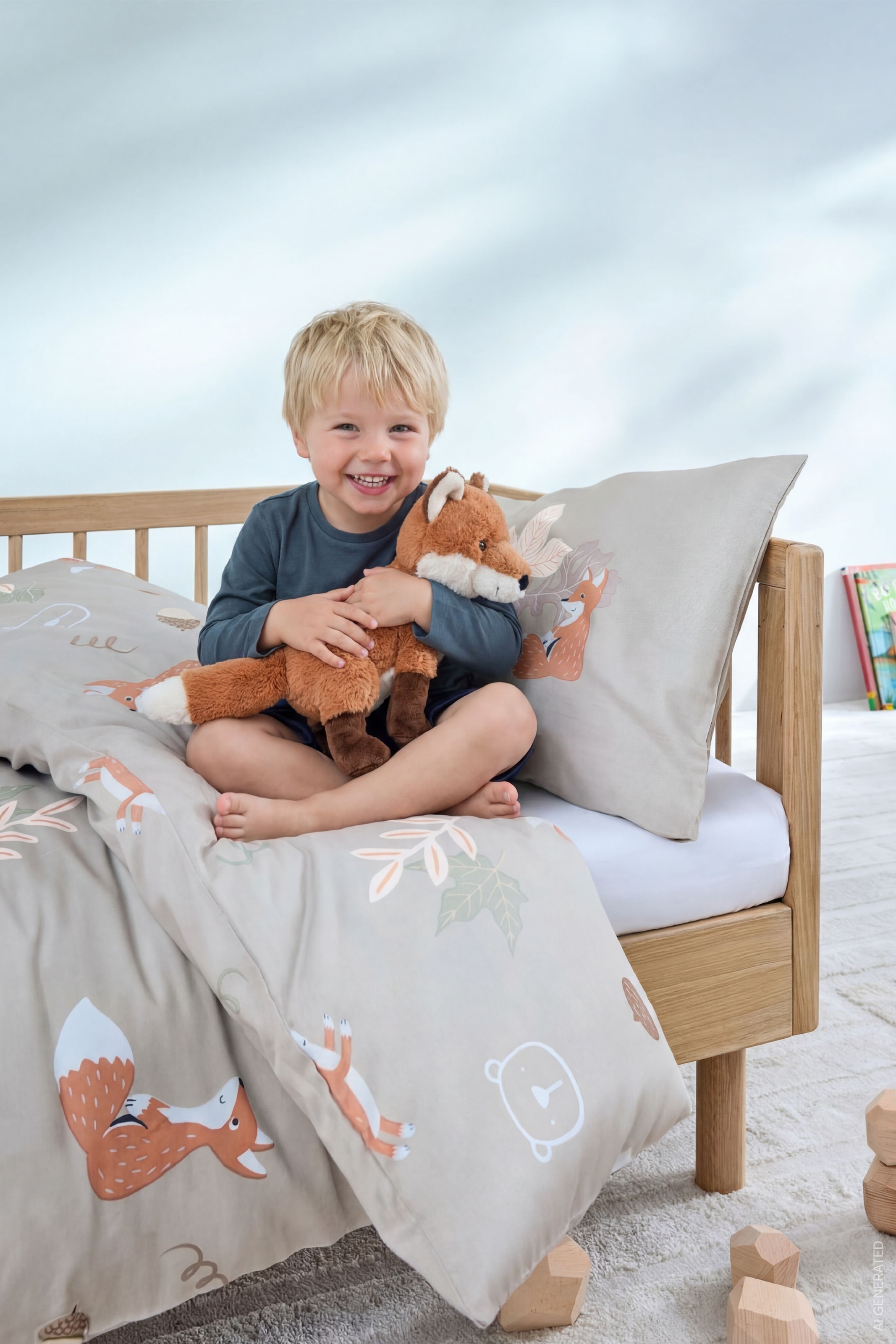 s.Oliver Junior Bettwäsche »Satinbettwäsche s.Oliver Junior« 2 mit liebevollem Waldmotiv