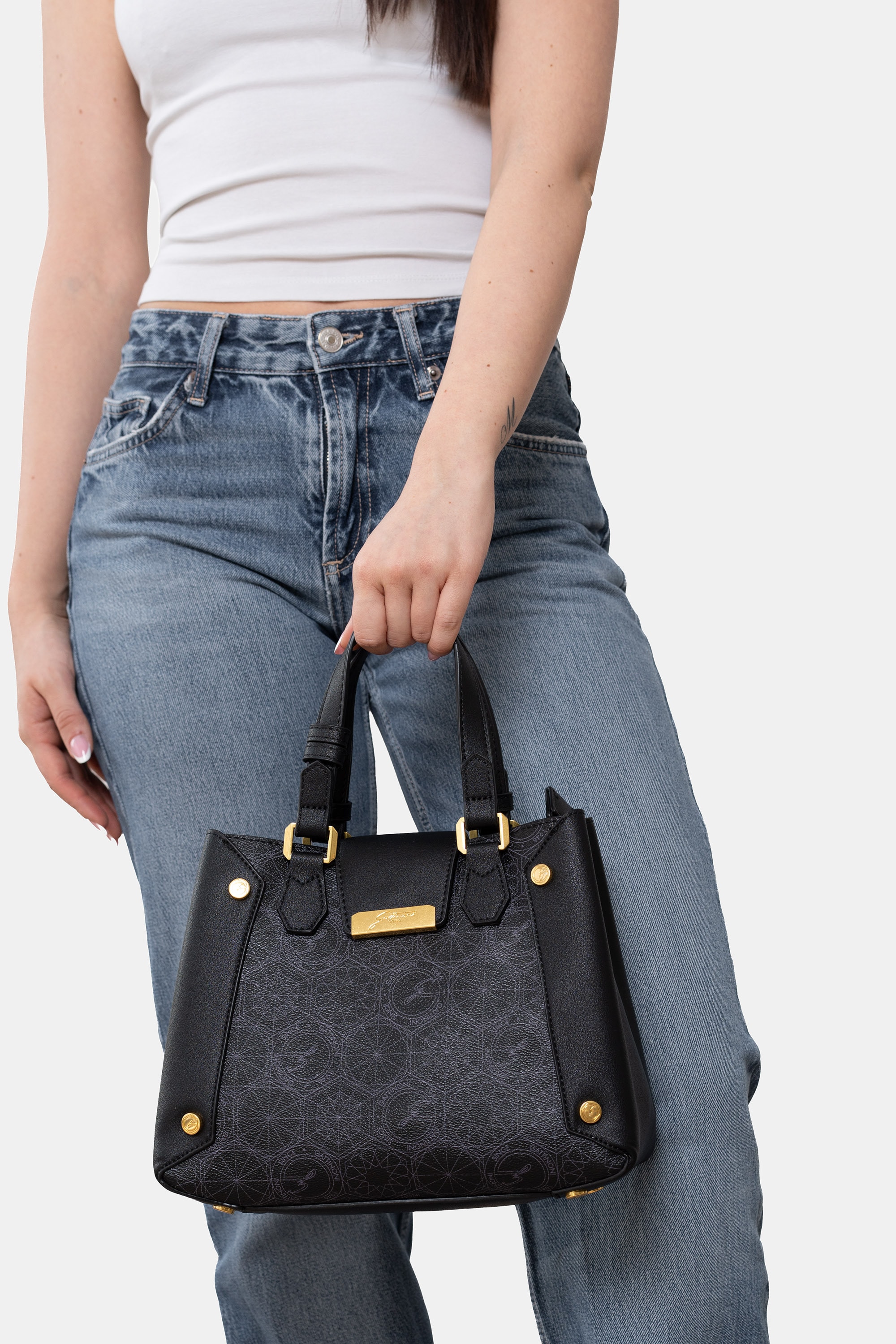 Gattinoni Tragetasche »Teodosia Medium Double Handle Bag Damen« Schultertasche Damen, Abendtasche, Fashion, Lifestyle, Sale