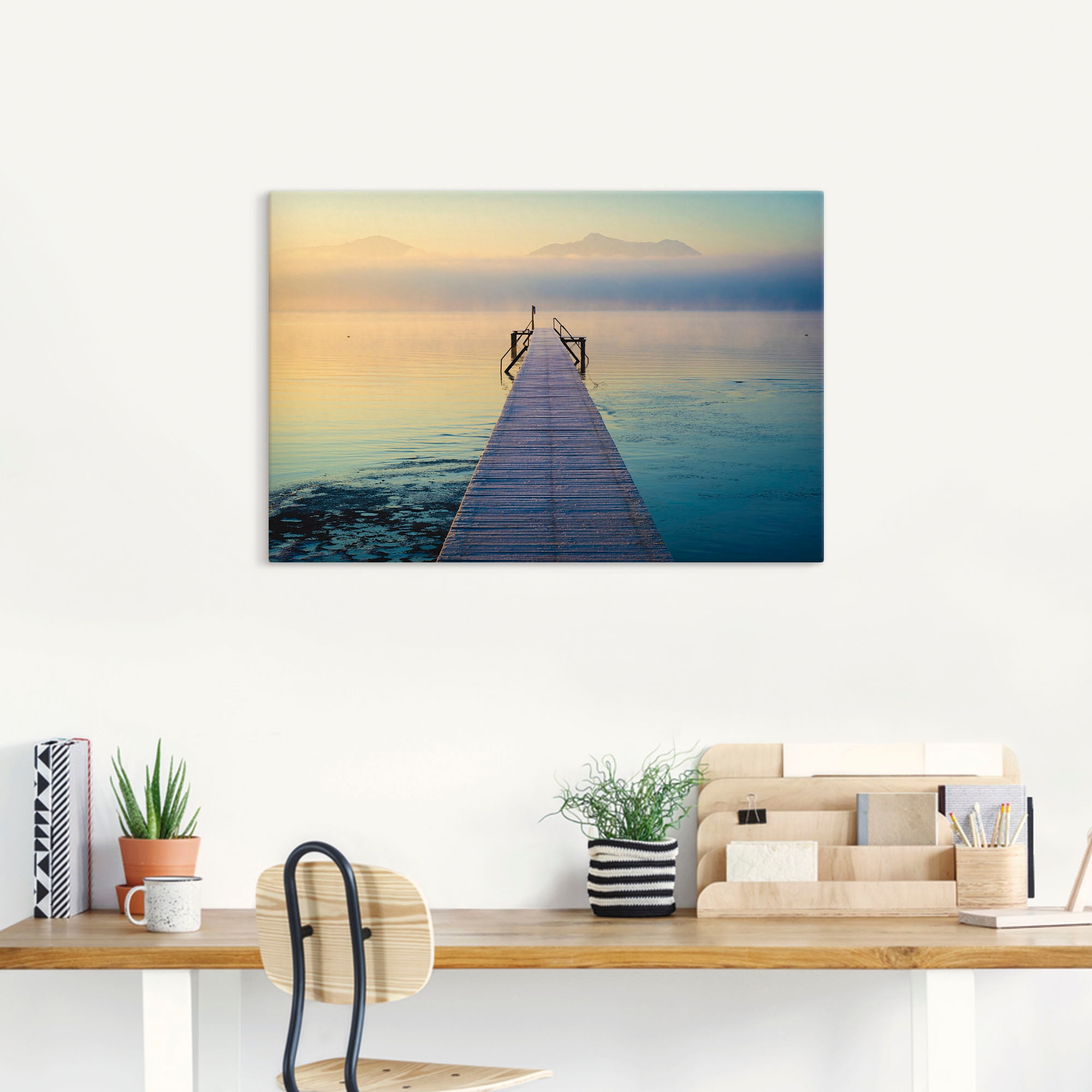 Artland Wandbild »Sonnenaufgang am Chiemsee«, Seebilder, (1 St.), als Leinwandbild, Poster, Wandaufkleber in verschied. Größen