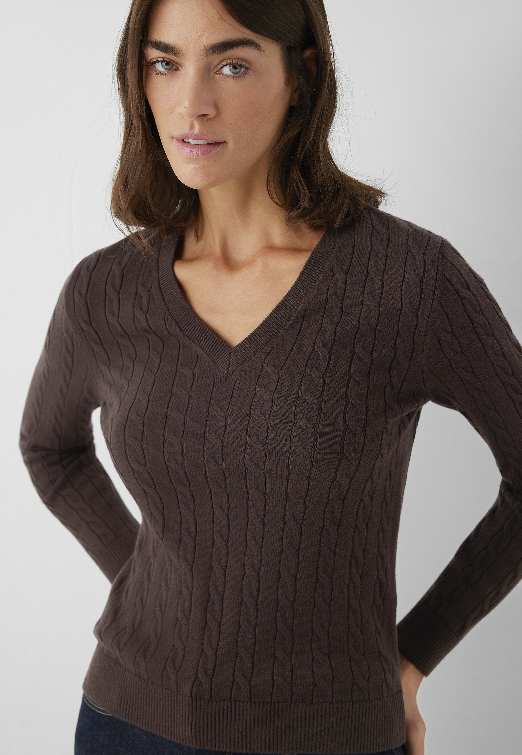 Mavi "V-NECK SWEATER" Pullover Feinstrick