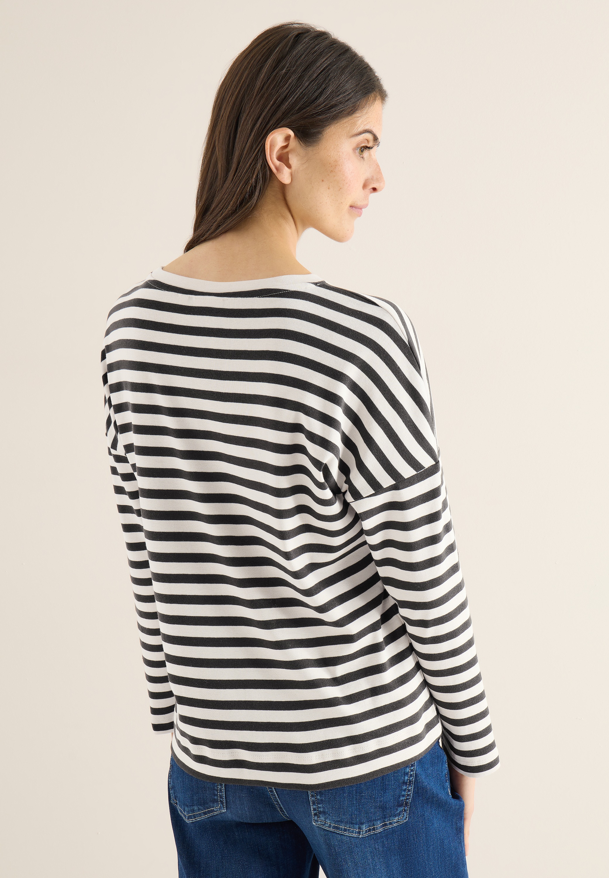 Cecil Langarmshirt mit U-Boot-Ausschnitt
