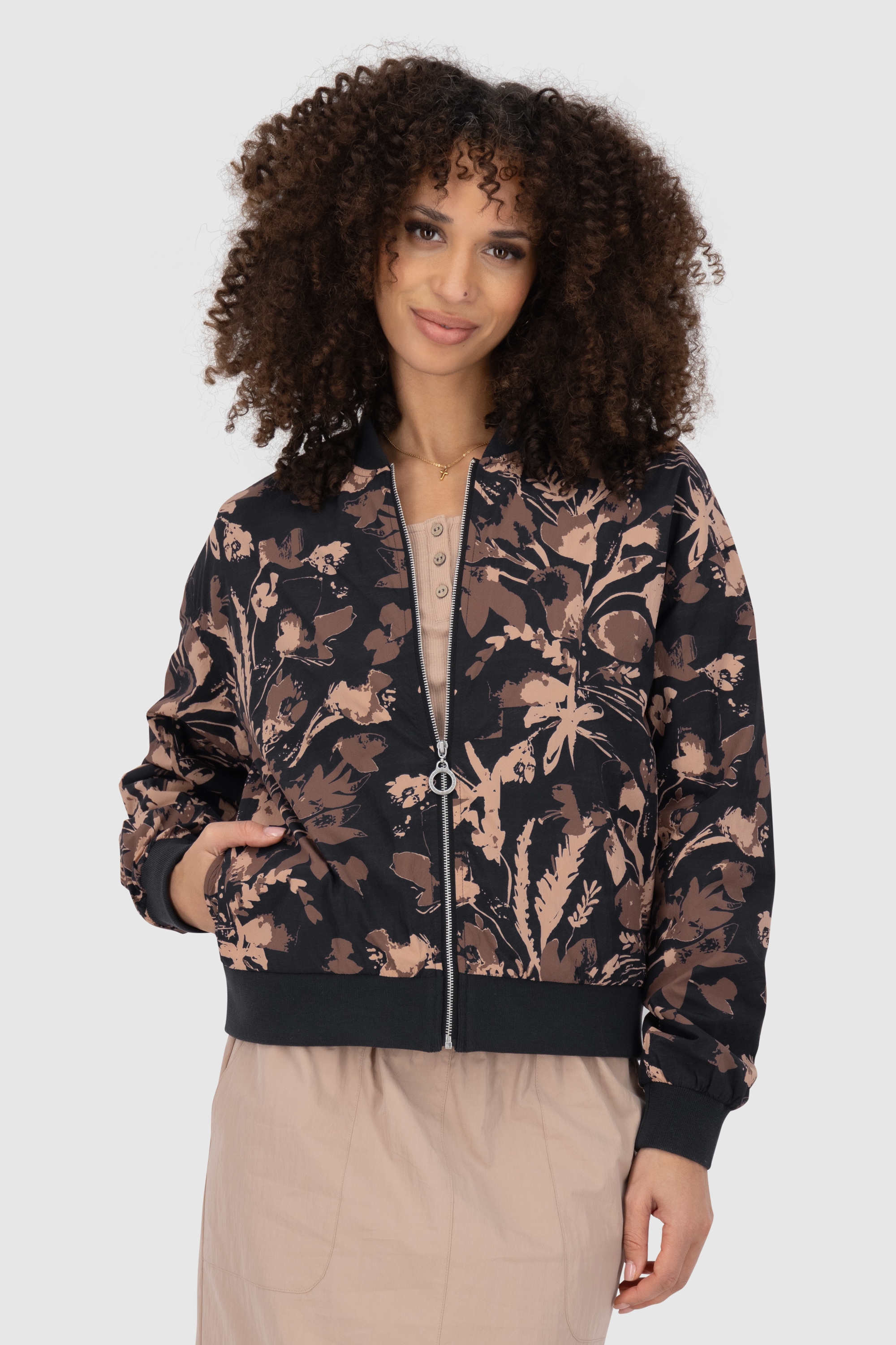 Alife & Kickin Sommerjacke »Damen EzraAK B Übergangsjacke, Jacke« leichte Übergangsjacke kurz im Blouson-Schnitt