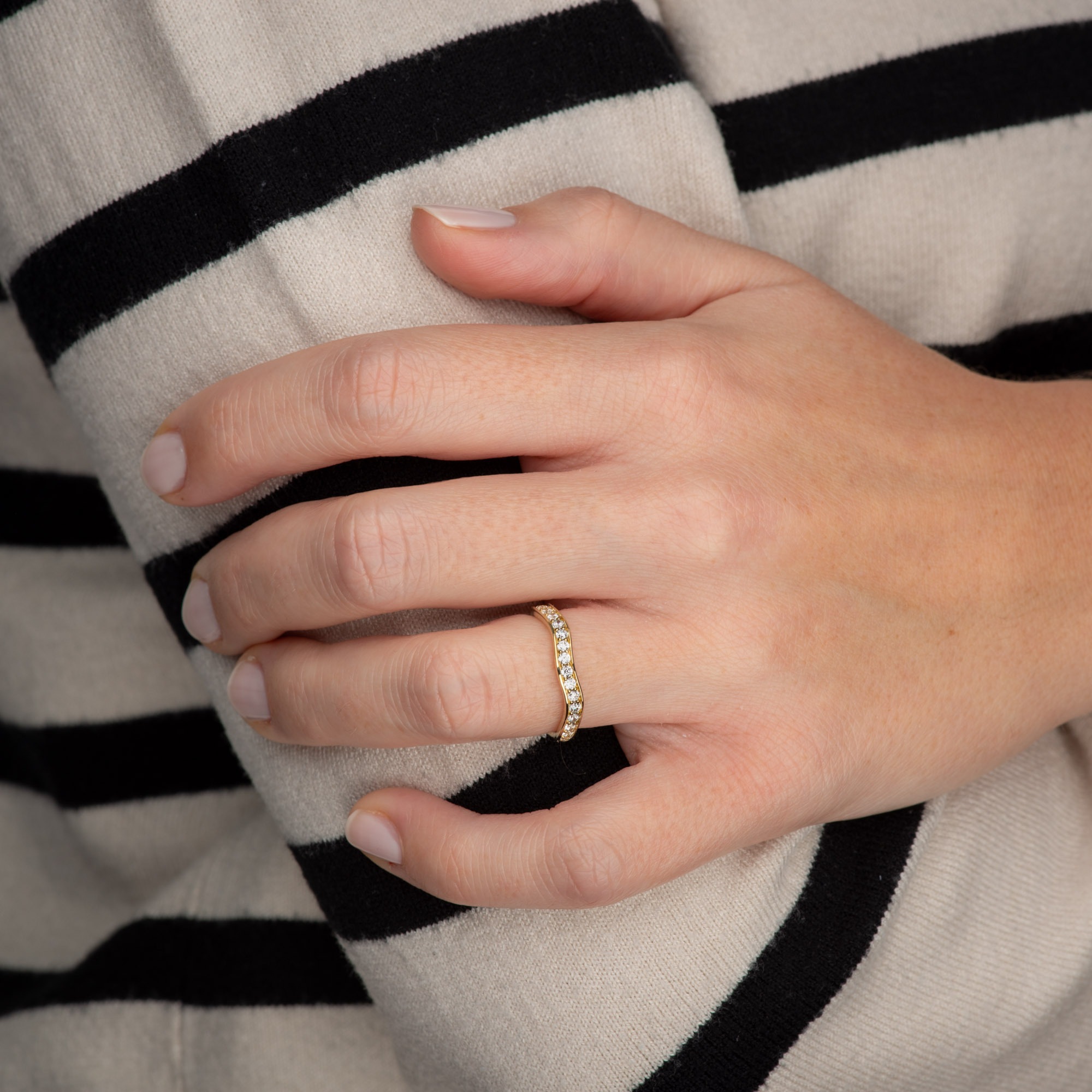 Orolino Fingerring »333/- Gelbgold glanz synth. Zirkonia«