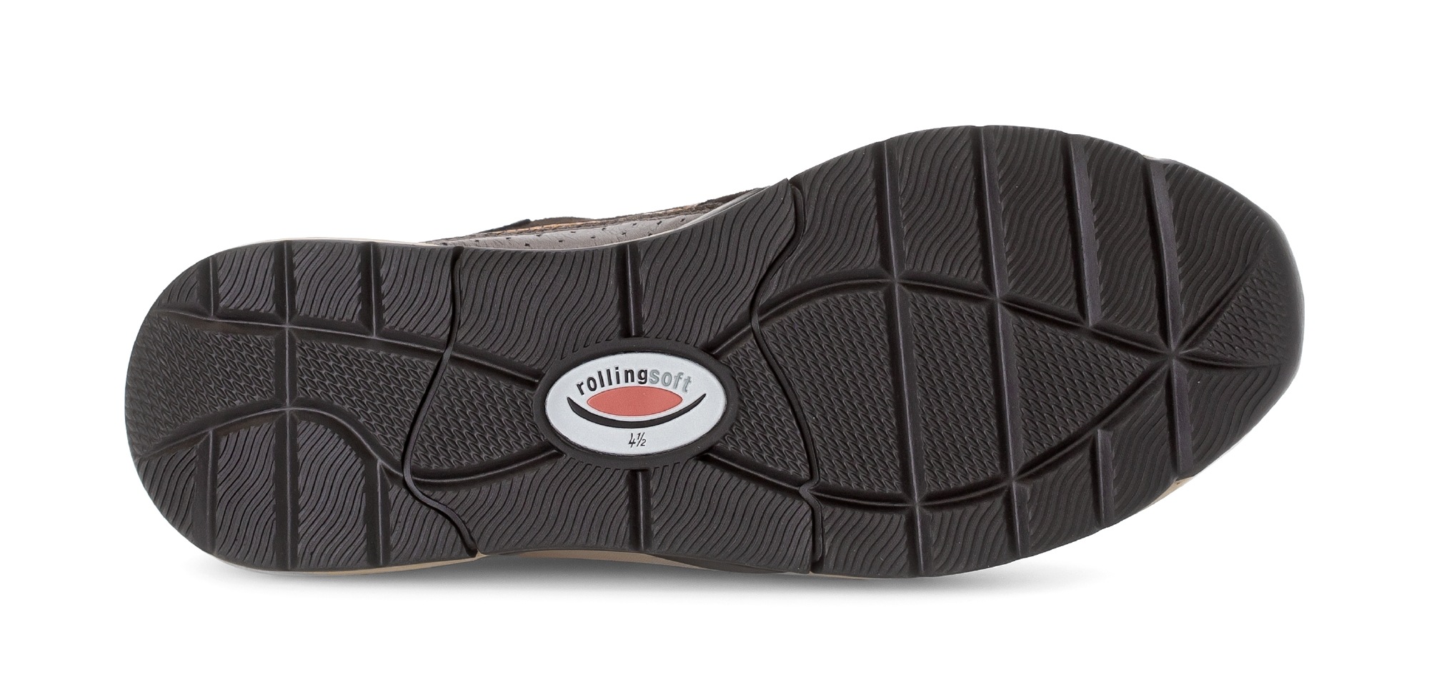 Gabor Rollingsoft Keilsneaker, Schnürer, Halbschuh, Freizeitschuh mit zusätzlichem Reißverschluss