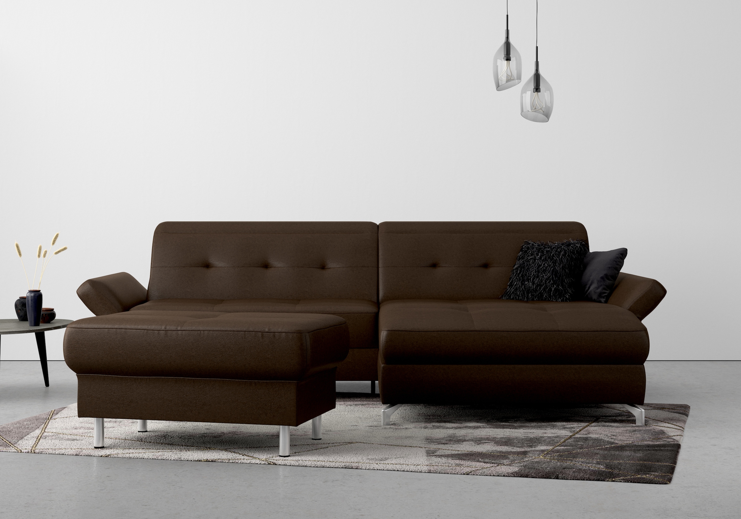 Home affaire Polsterhocker "Maredo" Federkern-Polsterung, passend zur "Mare günstig online kaufen