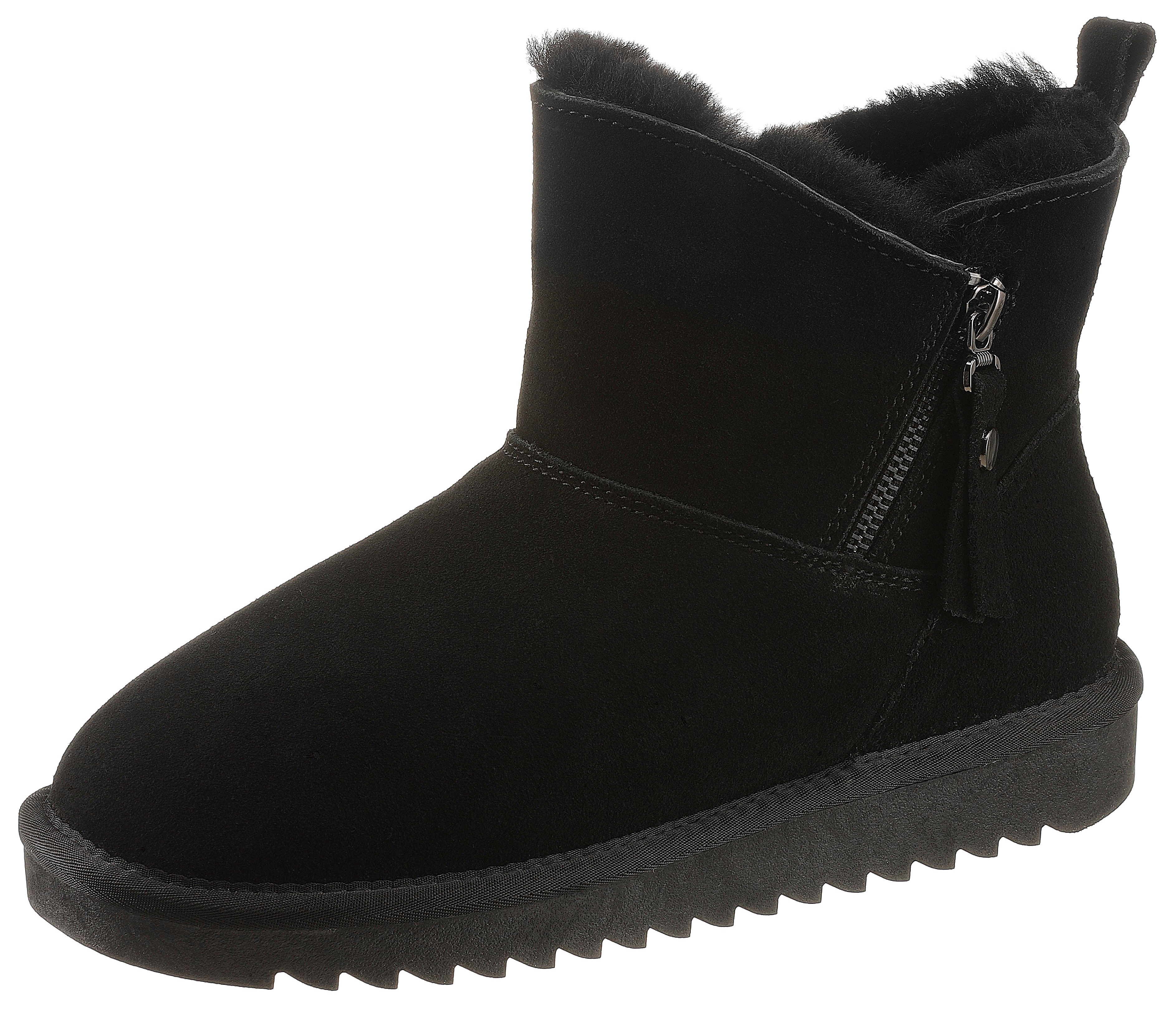 Ara Winterboots "ALASKA Short Zip" Stiefel aus echtem Lammfell, G-Weite (weit)