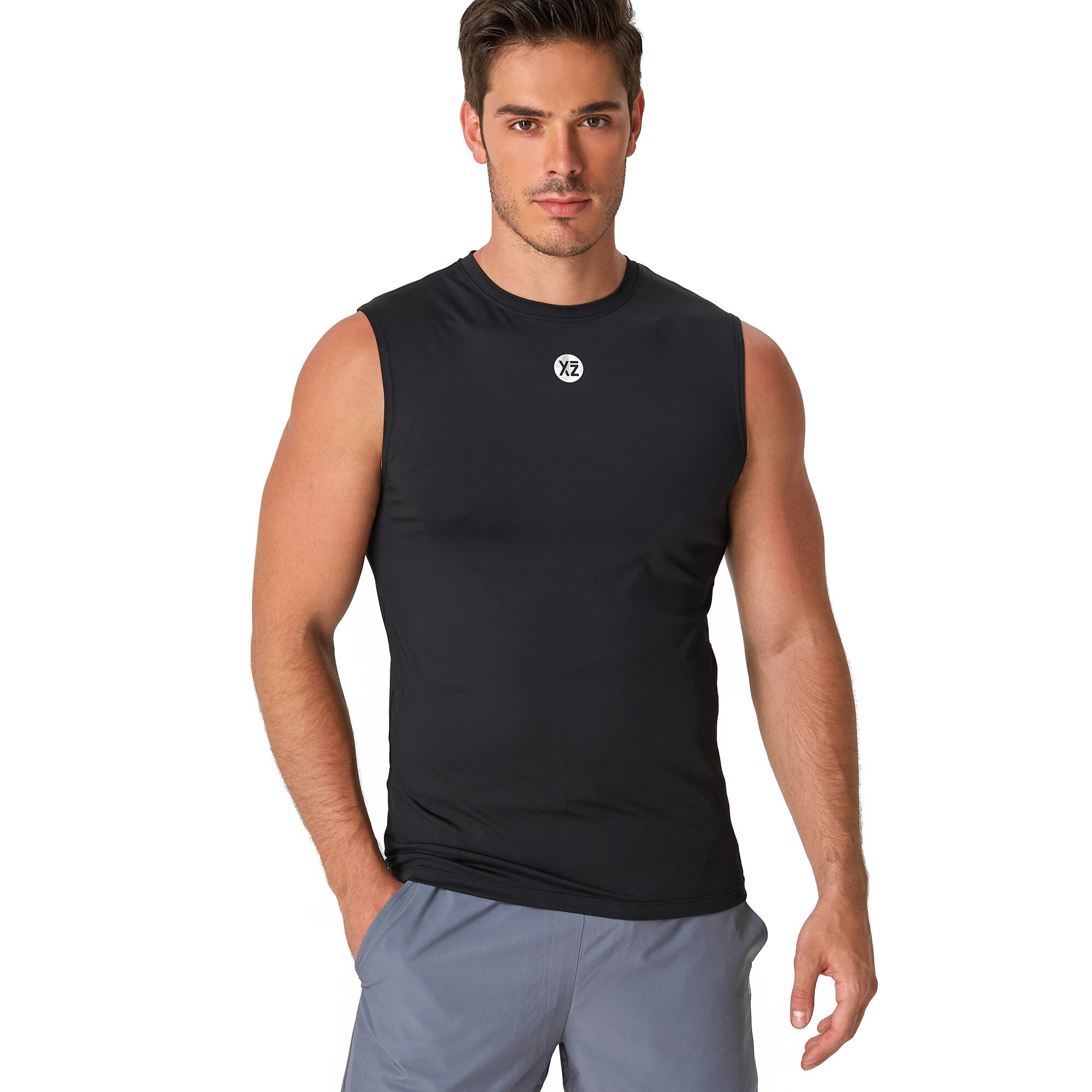 Sporttop YEAZ "Top GAME CHANGER", Herren, Gr. S, schwarz, Obermaterial: 85% Polyester PES. 15% Elasthan EL., Sportanzüge Funktionsshirt Tanktop 3
