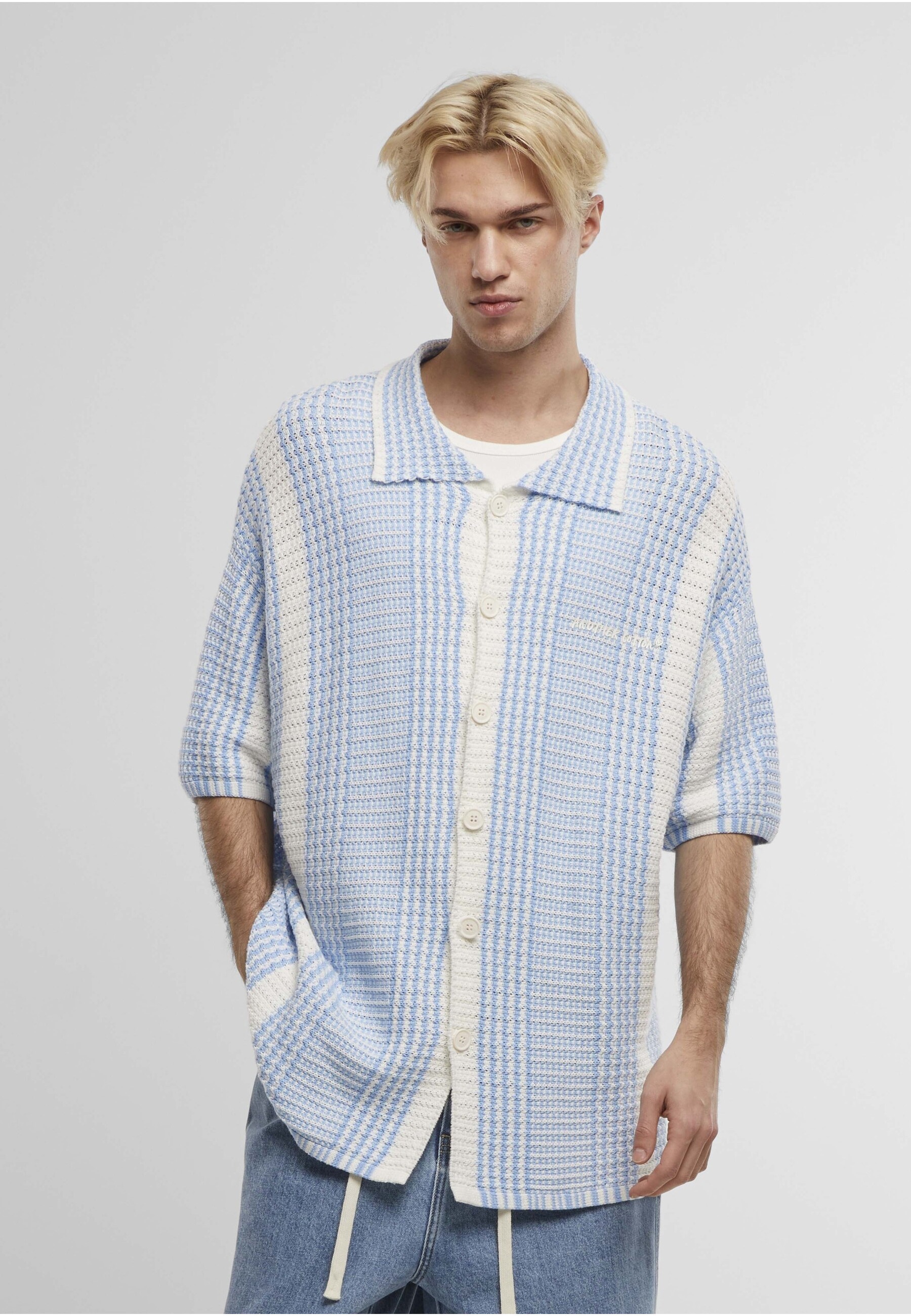 Another Cotton Lab Langarmhemd »Another Cotton Lab Oversized Mesh Knit Summer Shirt«