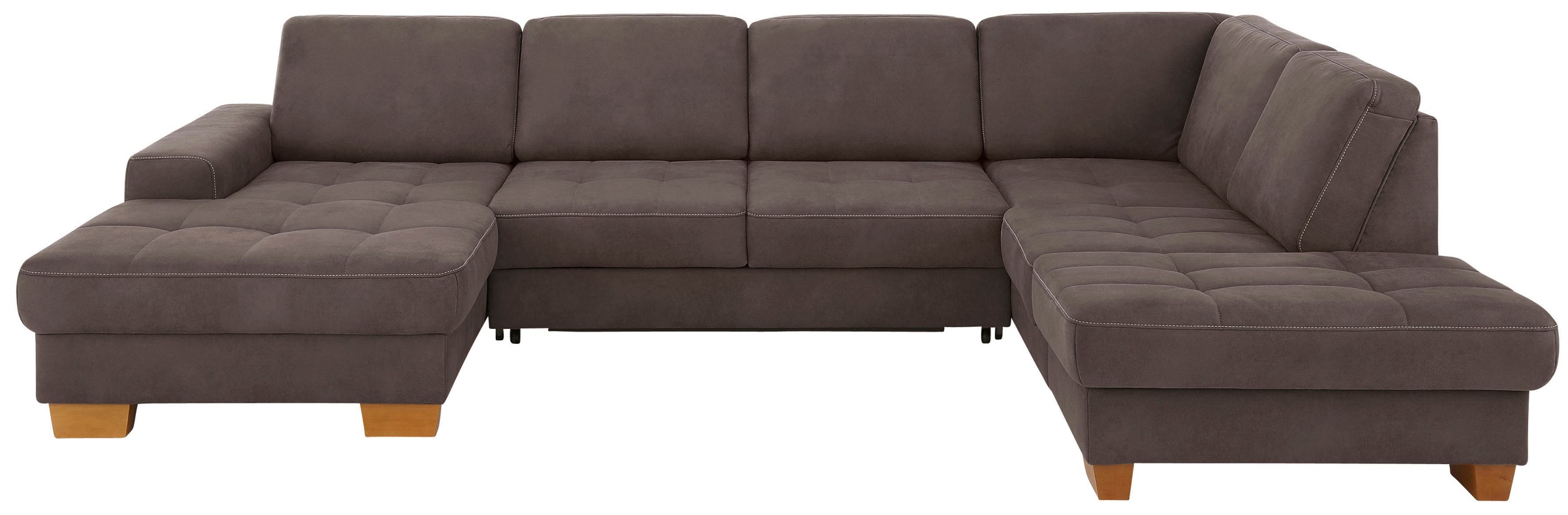 Home affaire Wohnlandschaft "Puccini U-Form" mit Federkern, Sitztiefenverst günstig online kaufen