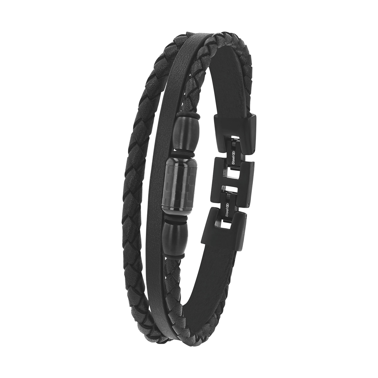TOM TAILOR Lederarmband »Schmuck Geschenk Edelstahl Leder Kautschuk«