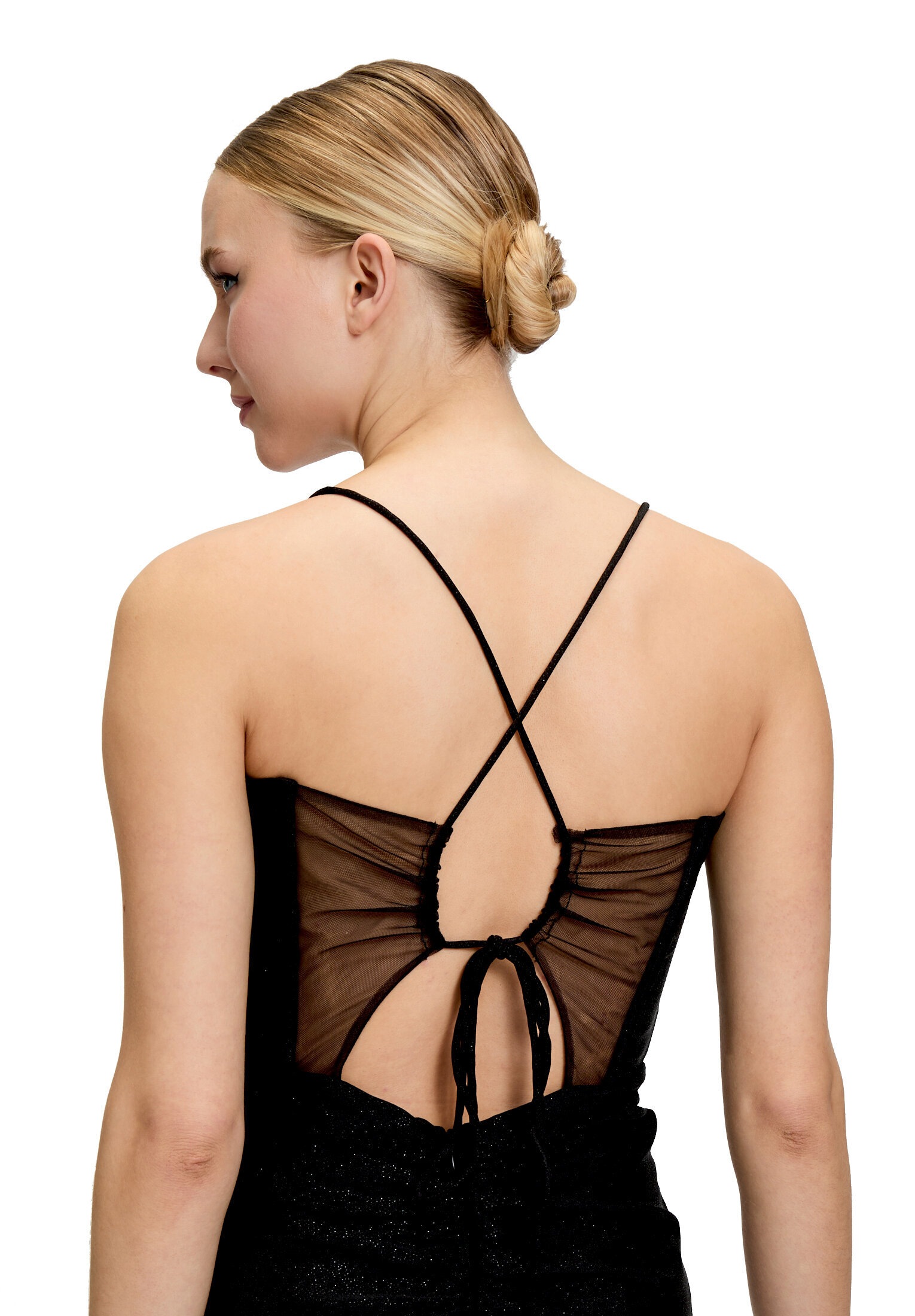 Vera Mont Abendkleid »Damen im Glitzer-Look« Ohne Tasche Wickel-Design
