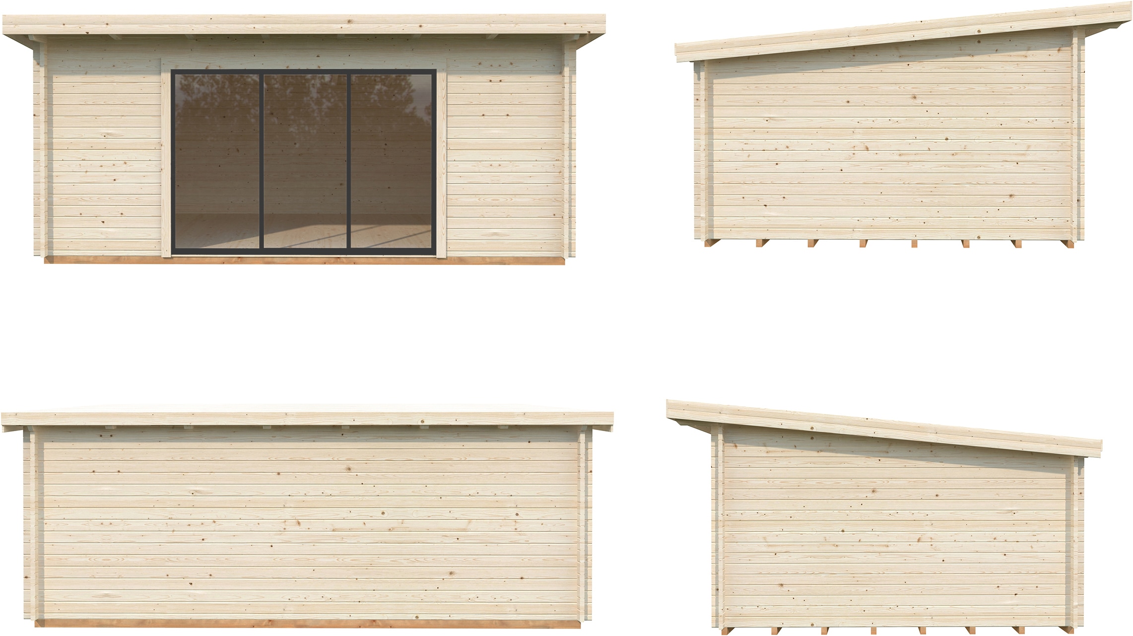 Palmako Gartenhaus »Lea 19,4 m², Slide«