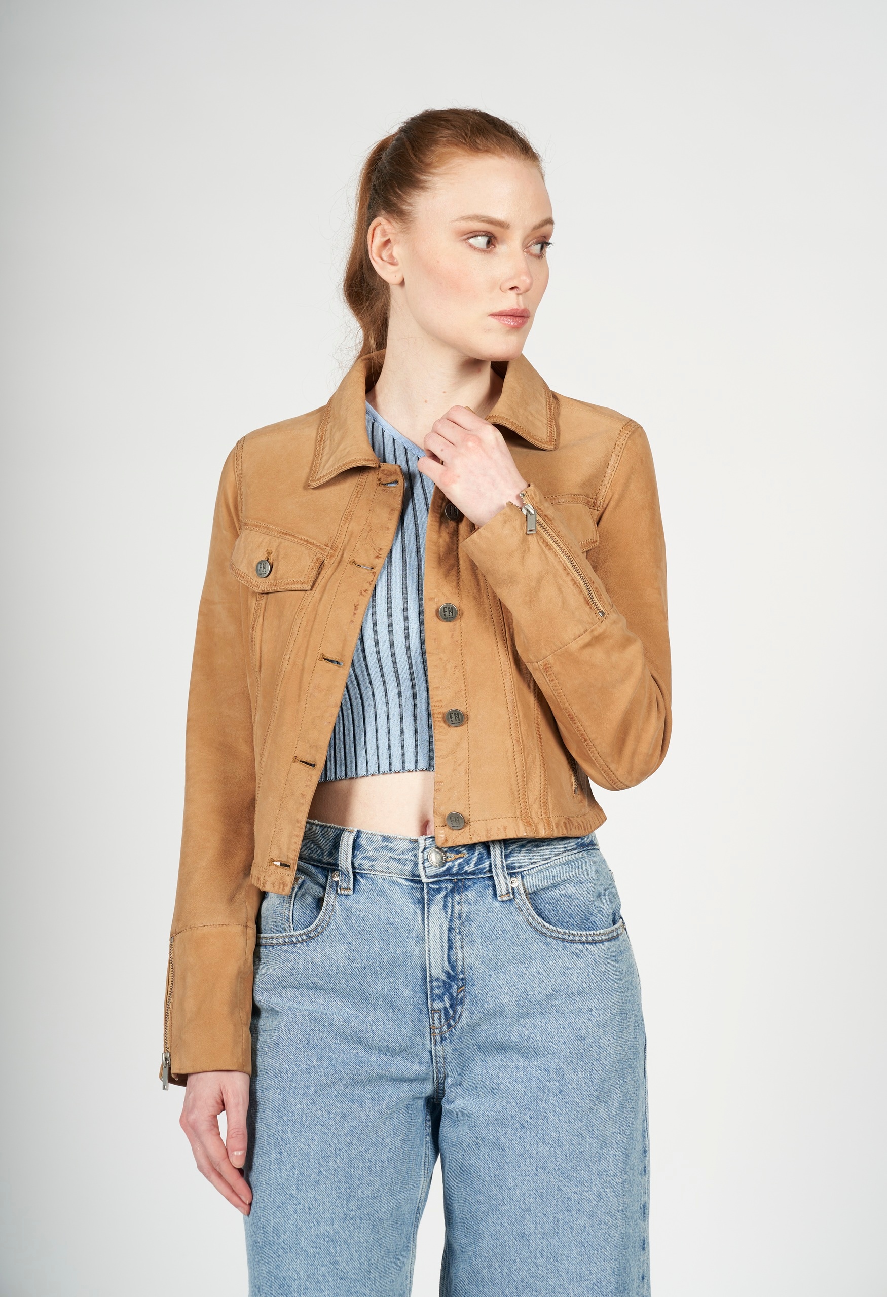 Freaky Nation Lederjacke "Nela-FN" günstig online kaufen