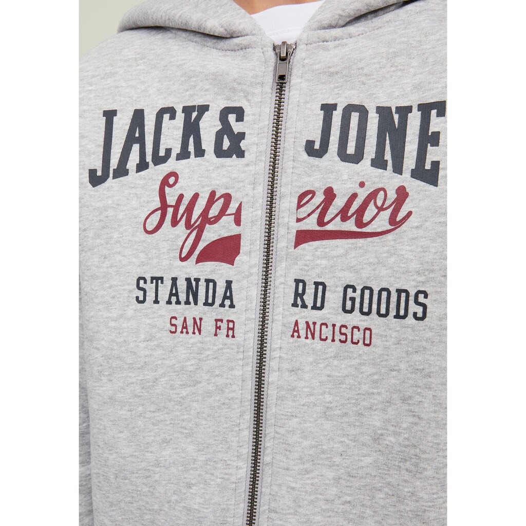 Jack & Jones Junior Sweatjacke »JJELOGO SWEAT ZIP H 2 COL22/23 NOOS JNR«