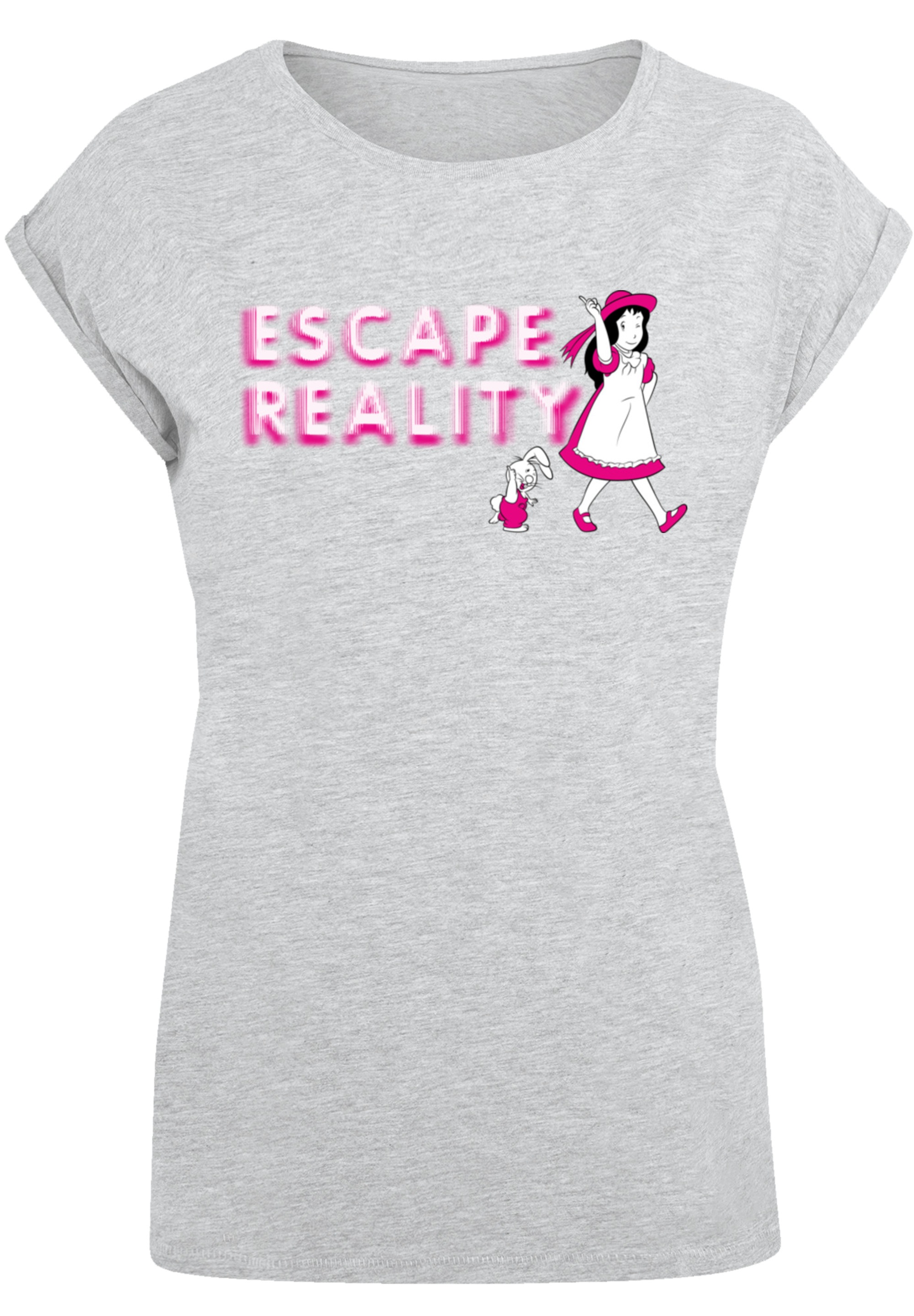 F4NT4STIC T-Shirt »Alice im Wunderland Escape Reality«, Retro, Heroes of Childhood, TV Serie
