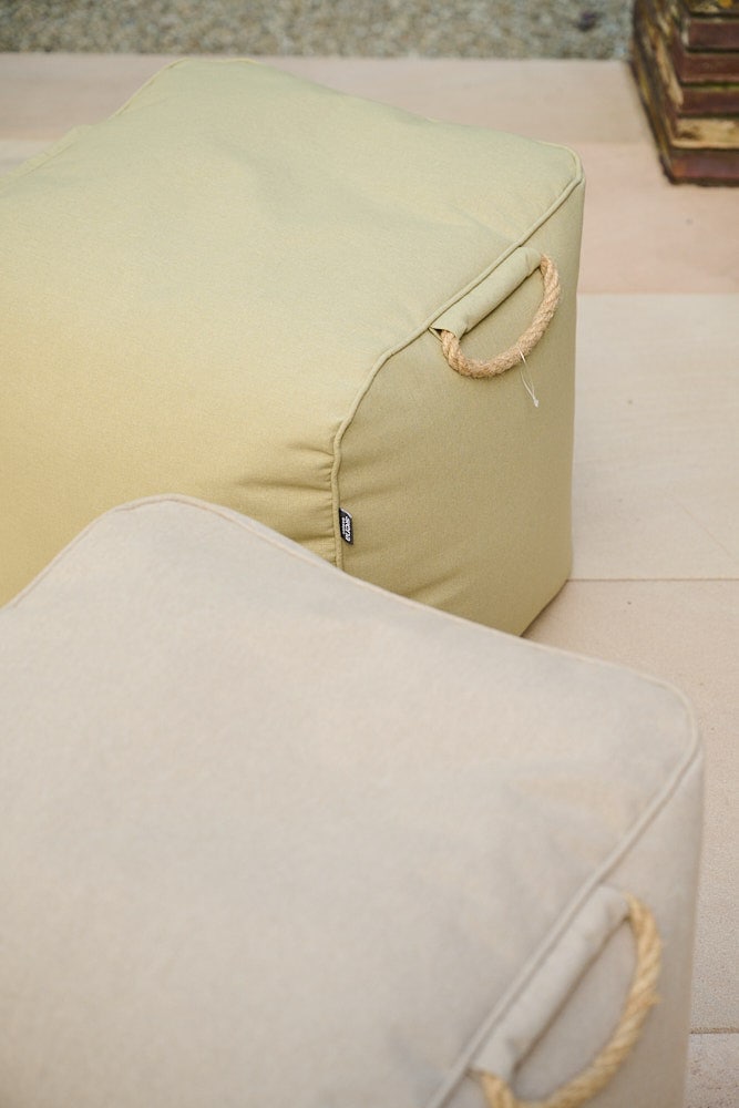 Siena Garden Sitzhocker »Integral Hocker 46 x 48 x 46 cm, Farbe pistache« Meliert, Bezug aus 100% Polyester, PE-beschichtet