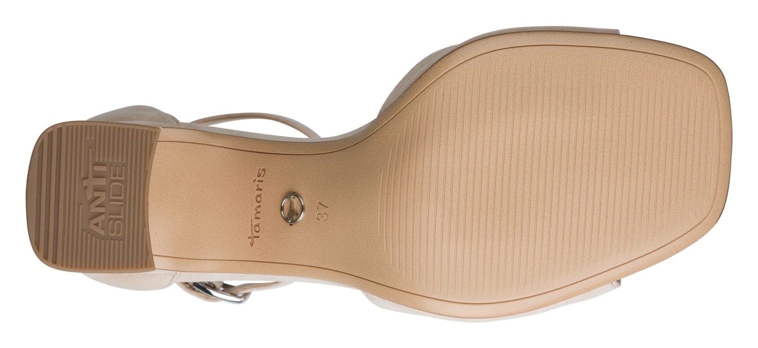 Tamaris Sandalette  Blockabsatz, Riemchensandale, Sommerschuh in veganer Verarbeitung