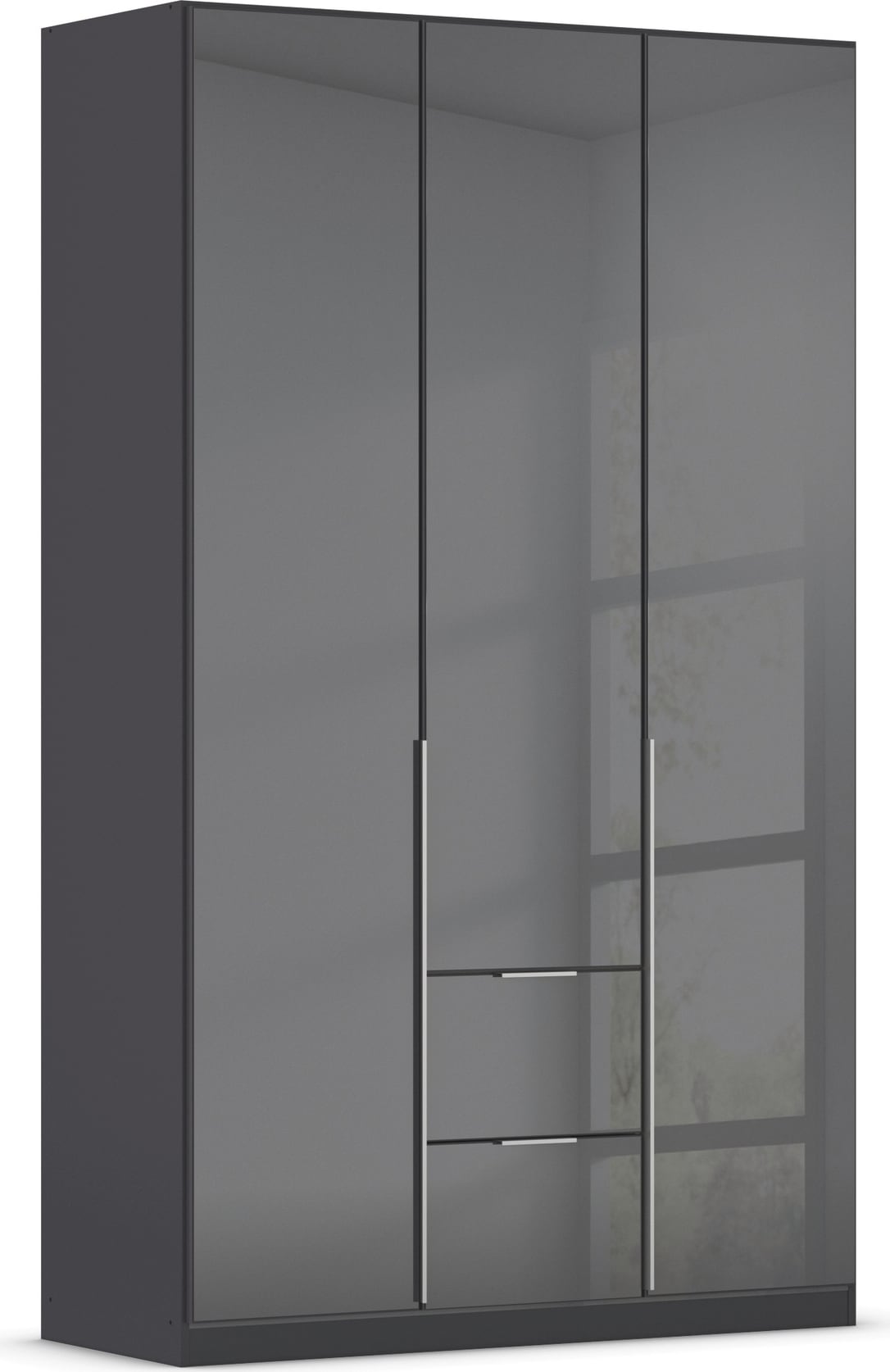 OTTO home Drehtürenschrank "Kleiderschrank Kleiderschränke Schrank Garderobe AGORDO mit Glasfront" in zwei Griff-Farben, Breiten 91-360 cm, mit Außenschubkästen, in 7 Breiten und 2 Höhen MADE IN GERMANY
