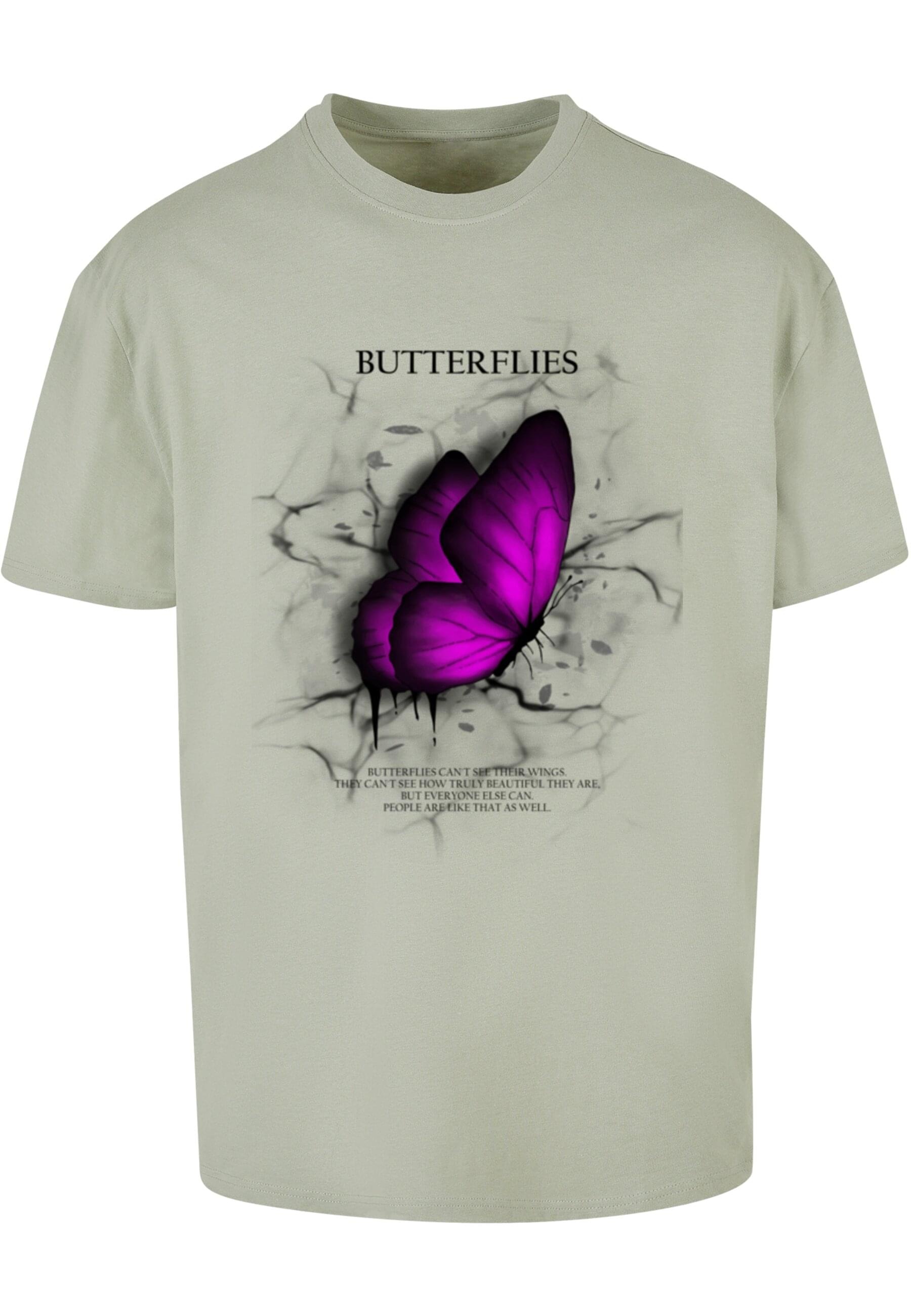 T-Shirt »Merchcode Herren Butterflies Heavy Oversized Tee«