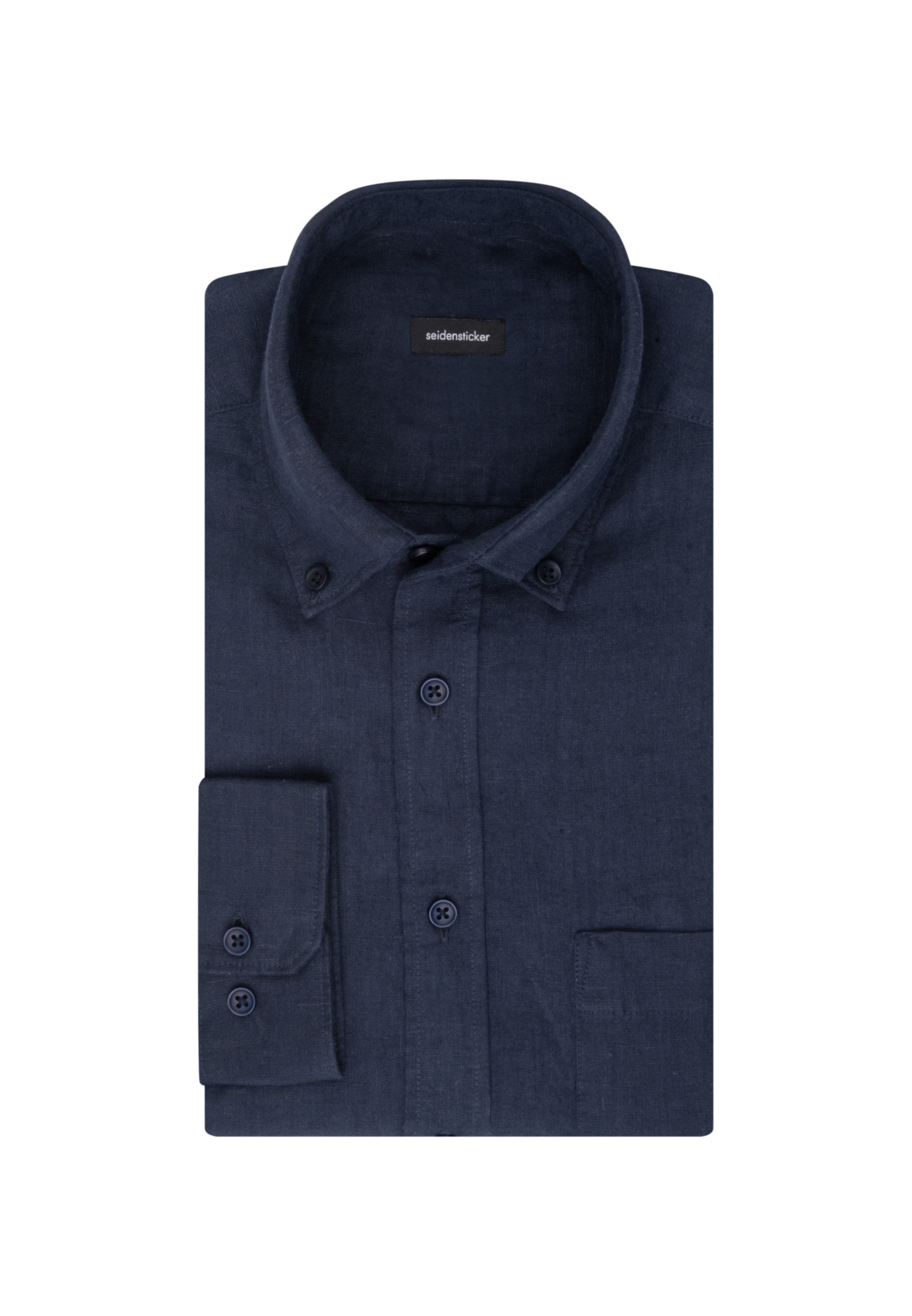 seidensticker Businesshemd »Schwarze Rose«, Regular Langarm Button-Down-Kragen Uni