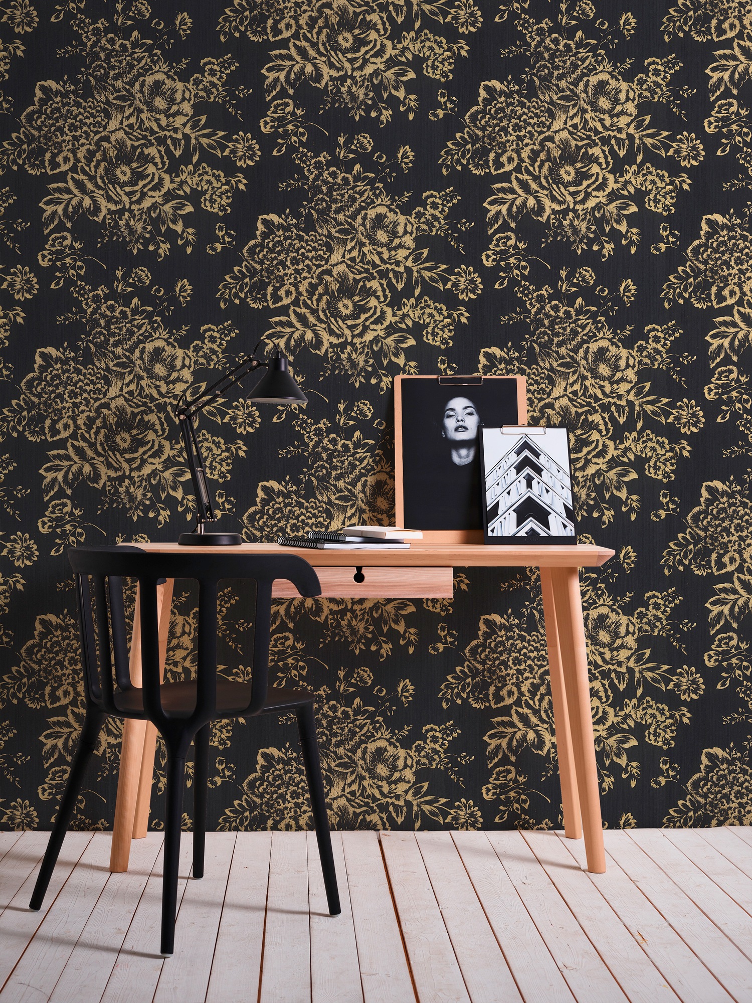 Architects Paper Textiltapete »Metallic Silk«, floral-matt-glänzend, Barocktapete Tapete Blumen