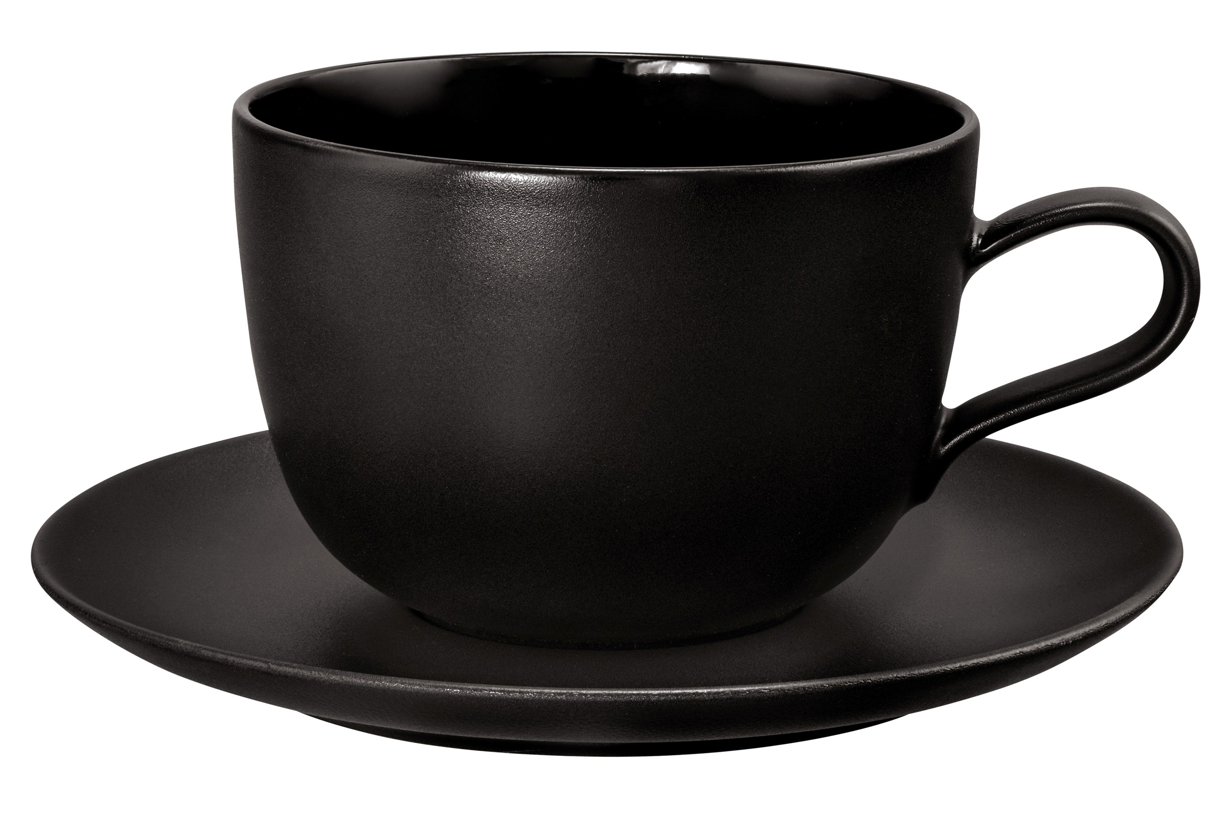 Seltmann Weiden Tasse "Liberty - Velvet Black" Milchkaffeeobertasse 0,38 l günstig online kaufen
