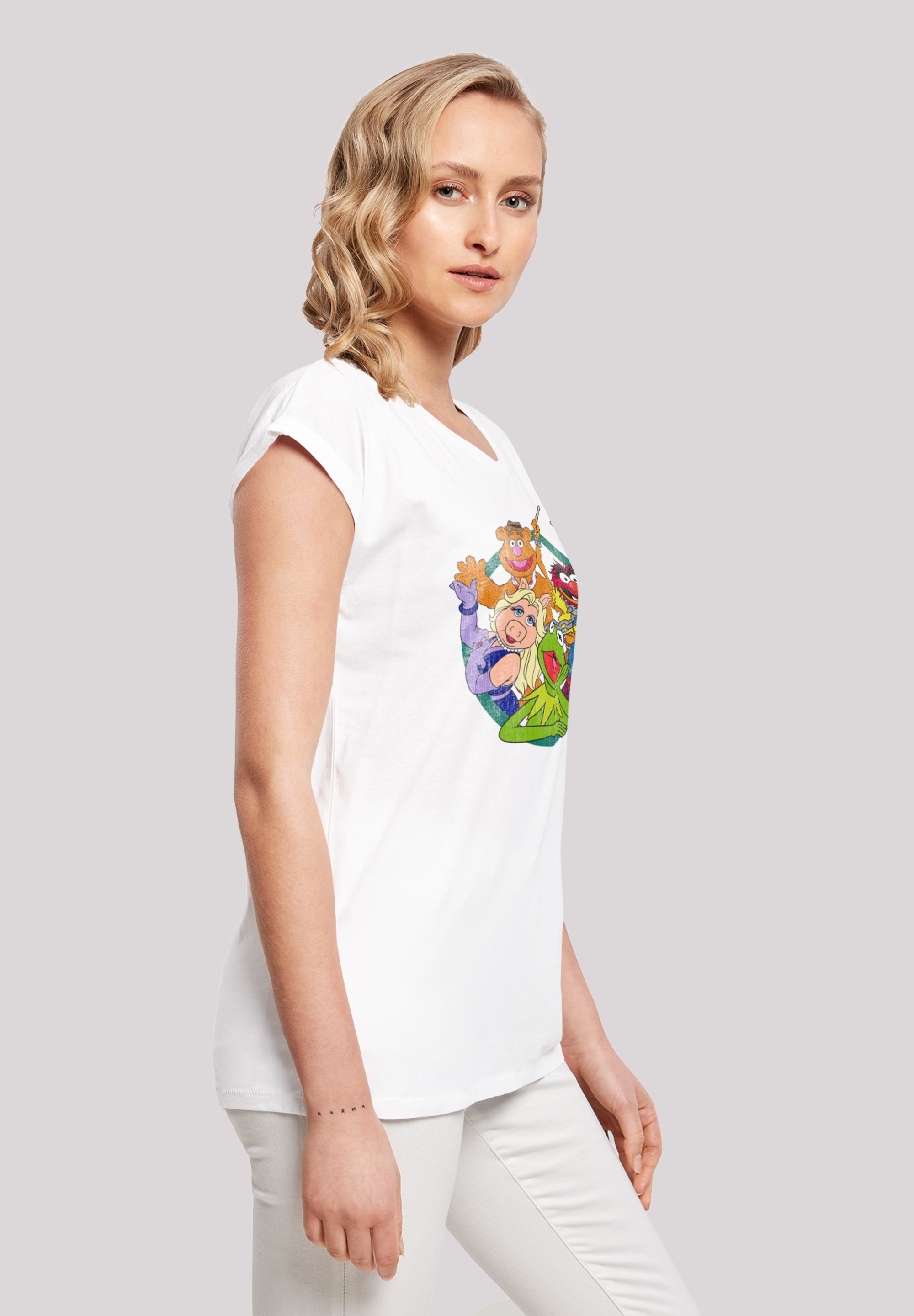 F4NT4STIC T-Shirt »Disney Die Muppets Group Circle«, Print