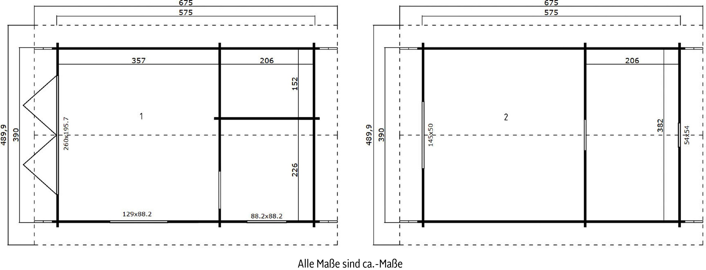LASITA MAJA Gartenhaus »CAROLINE«, (Set, inkl. Fußbodenbretter zum Verlegen)