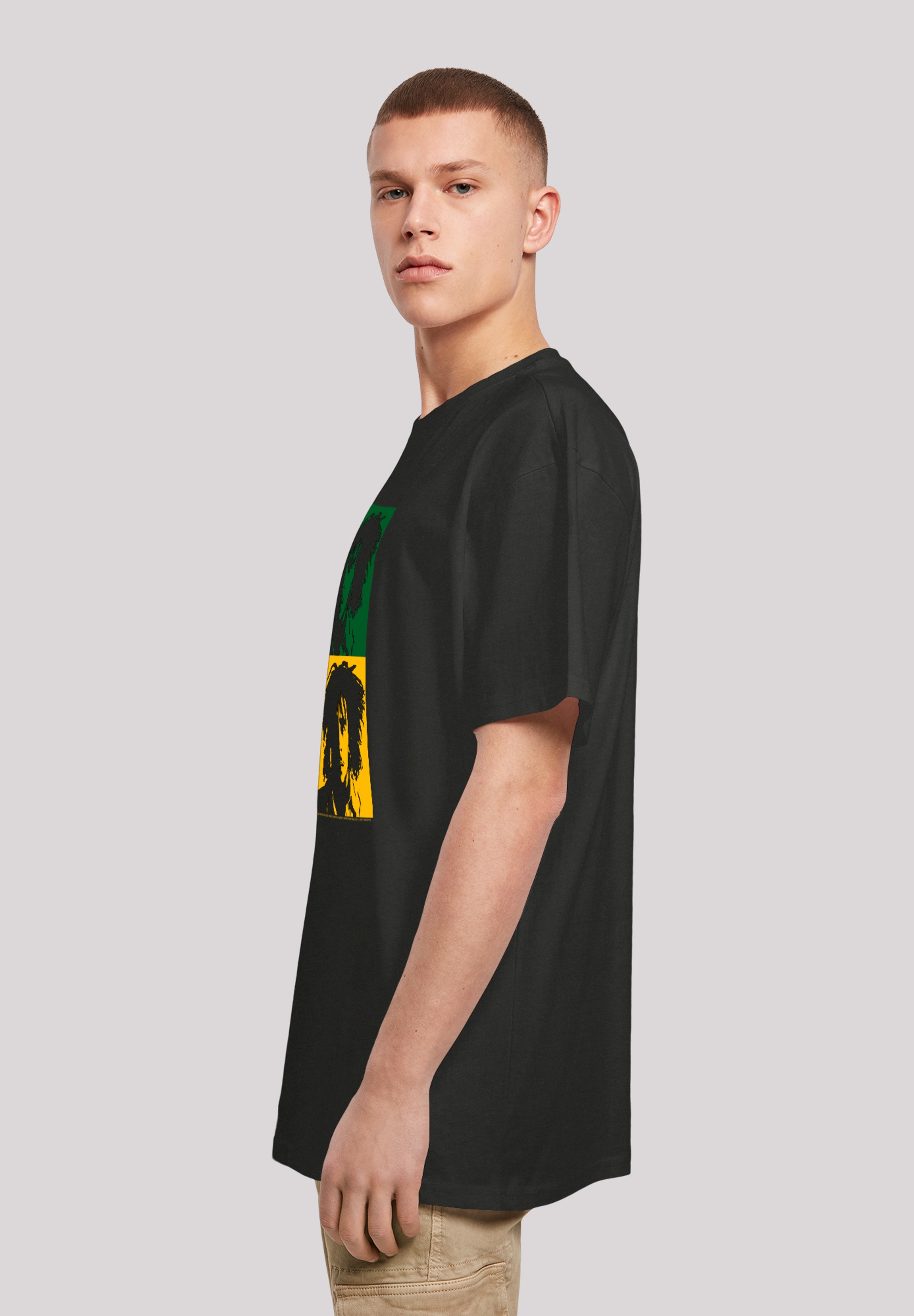 F4NT4STIC T-Shirt »Bob Marley Colour Blocks«, Premium Qualität