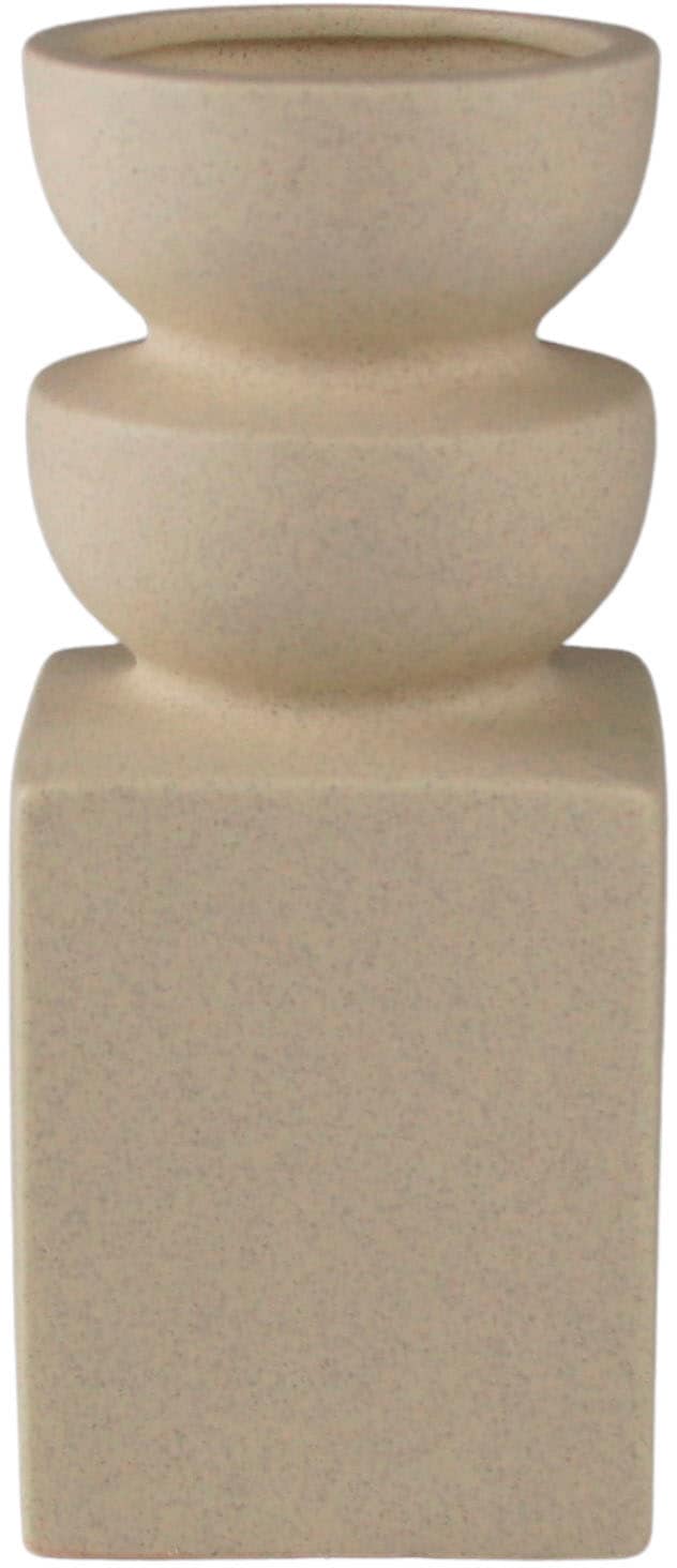 AM Design Dekovase "Tischvase aus Keramik, Höhe ca. 18,5 cm" Keramikvase, Dekoobjekt, Vase für Blumen