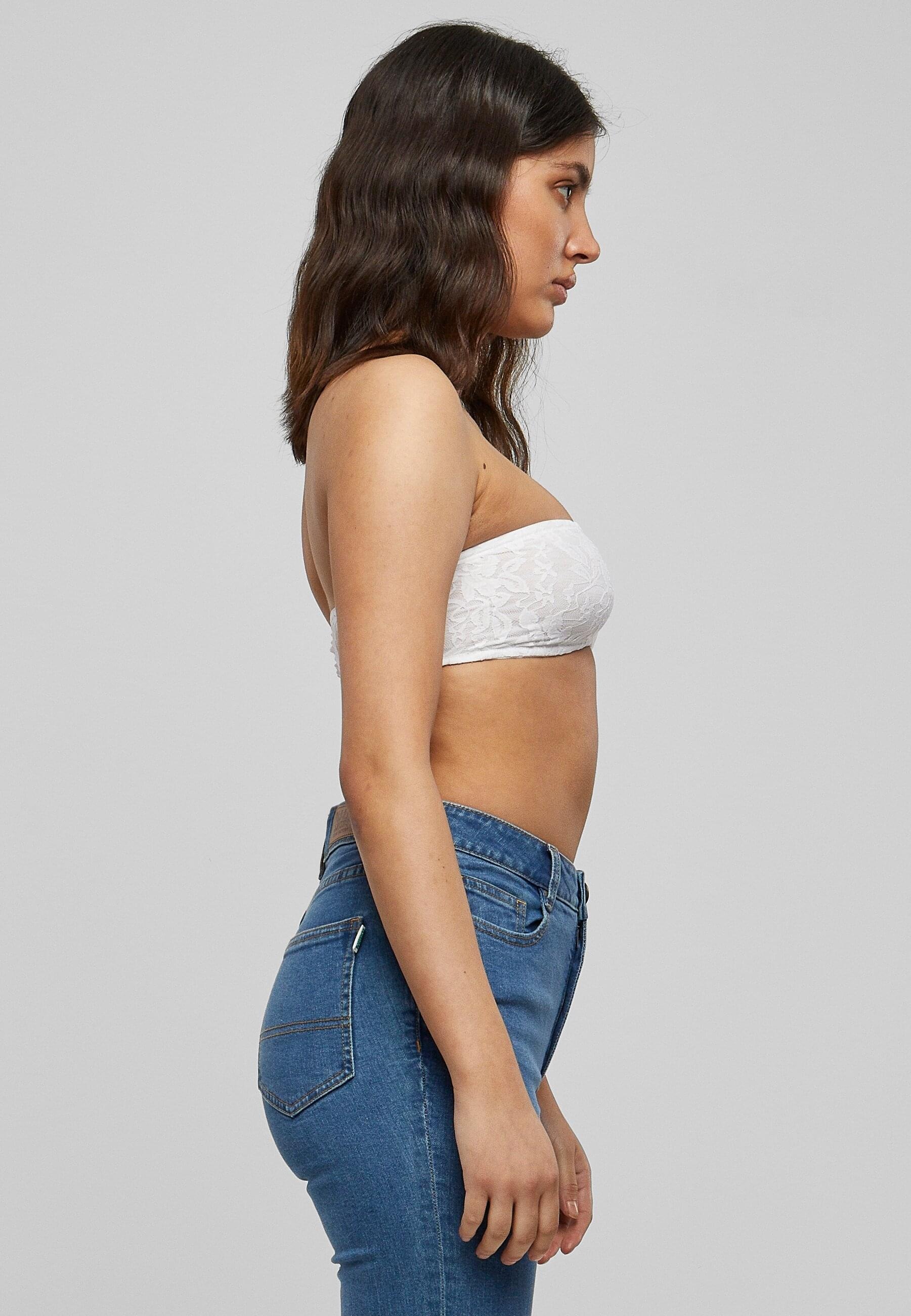 URBAN CLASSICS Sport-BH »Urban Classics Damen Ladies Laces Bandeau«
