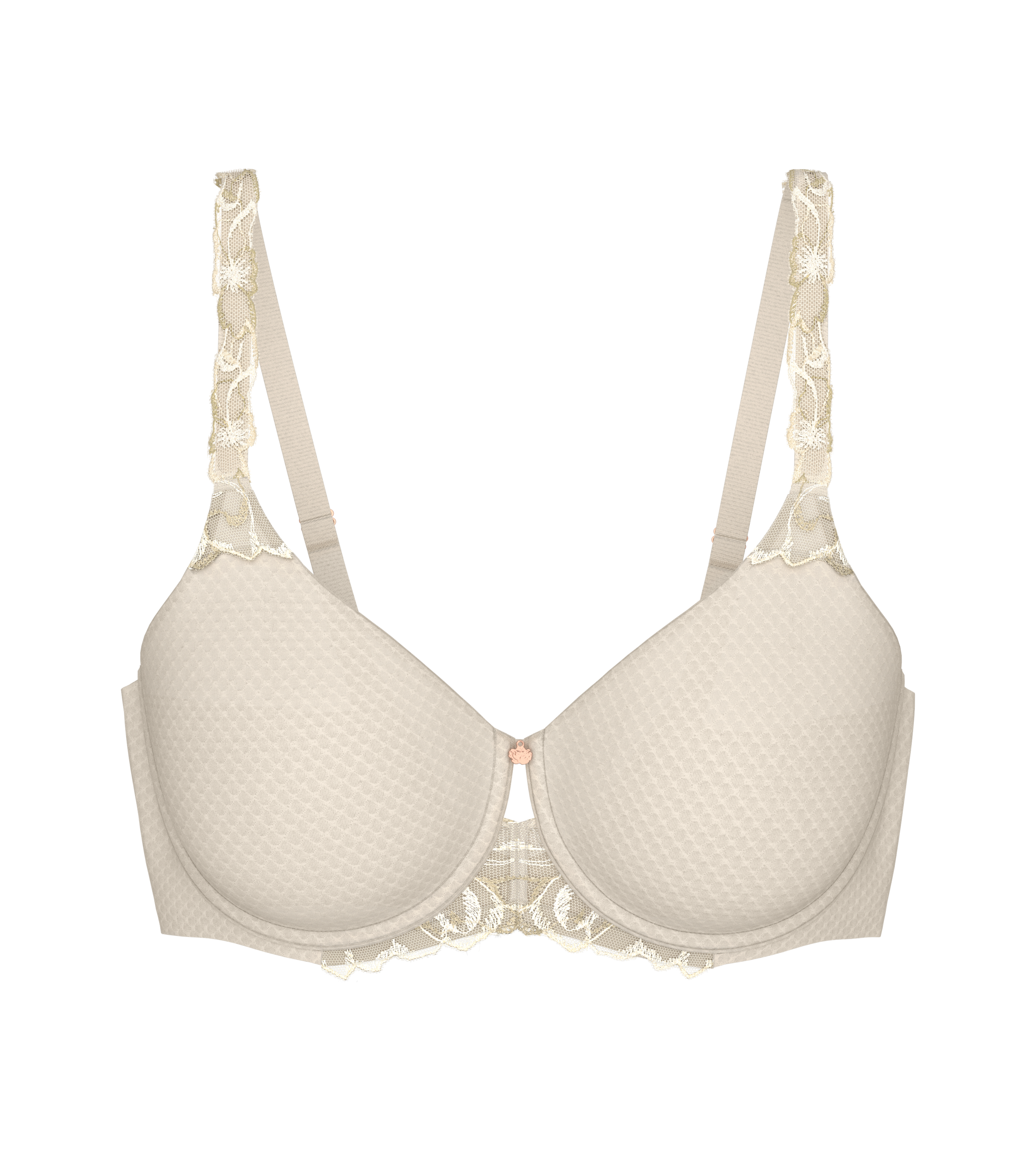 Triumph Minimizer-BH »Wild Azalea Florale«, Spitzendetails, Satin-Jacquard, Träger verstellbar