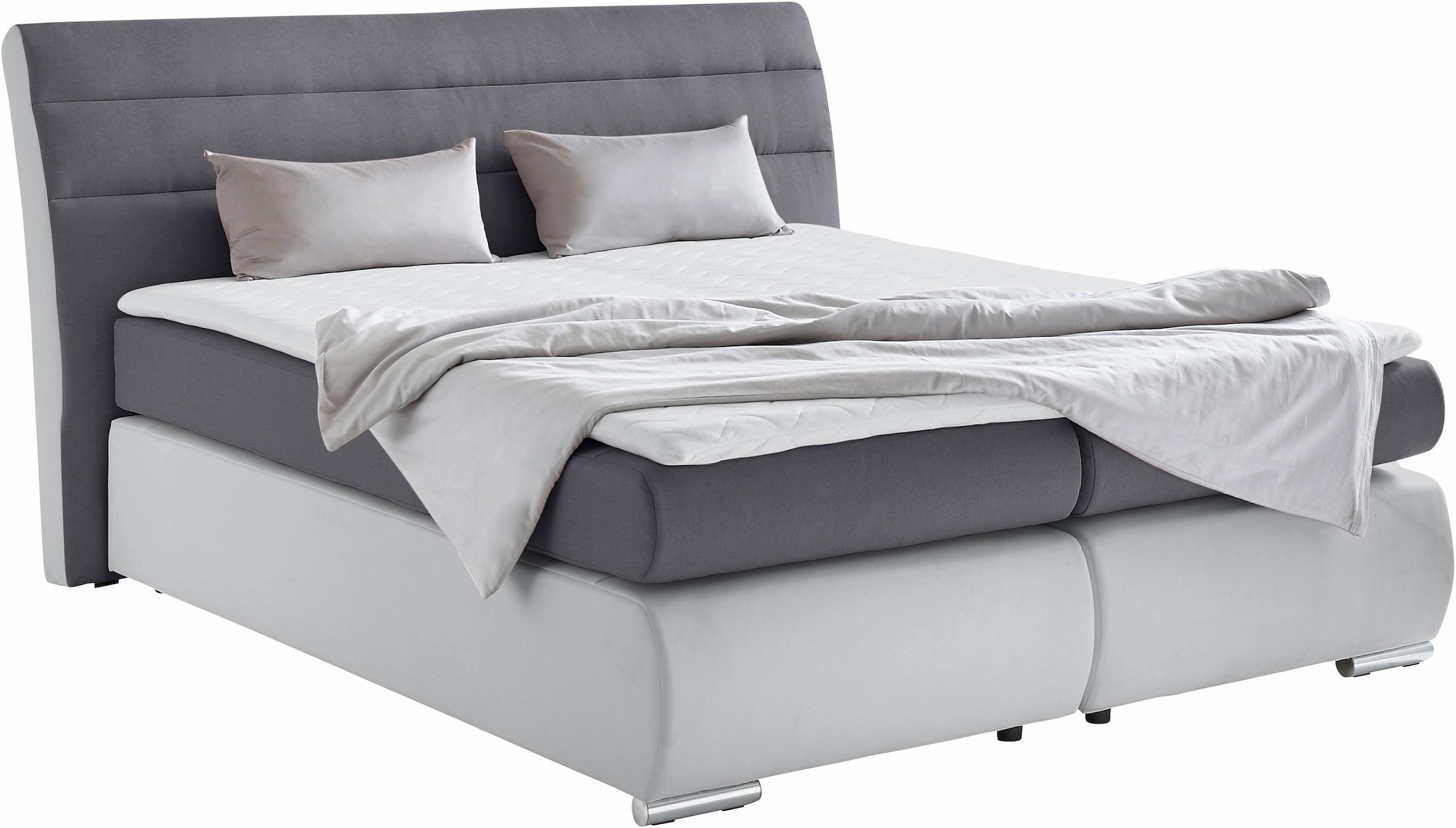 Places of Style Boxspringbett »Luna«, bis zu 3 Härtegrade, incl. Topper