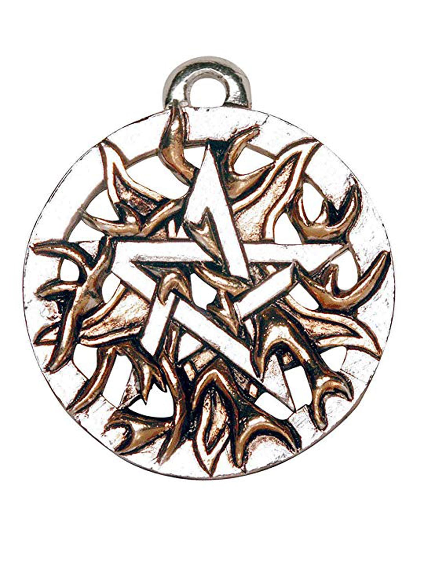 Adelia´s Amulett »Anhänger Magische Pentagramme Talisman«, Feuer-Pentagramm - Leidenschaft, Energie und Mut