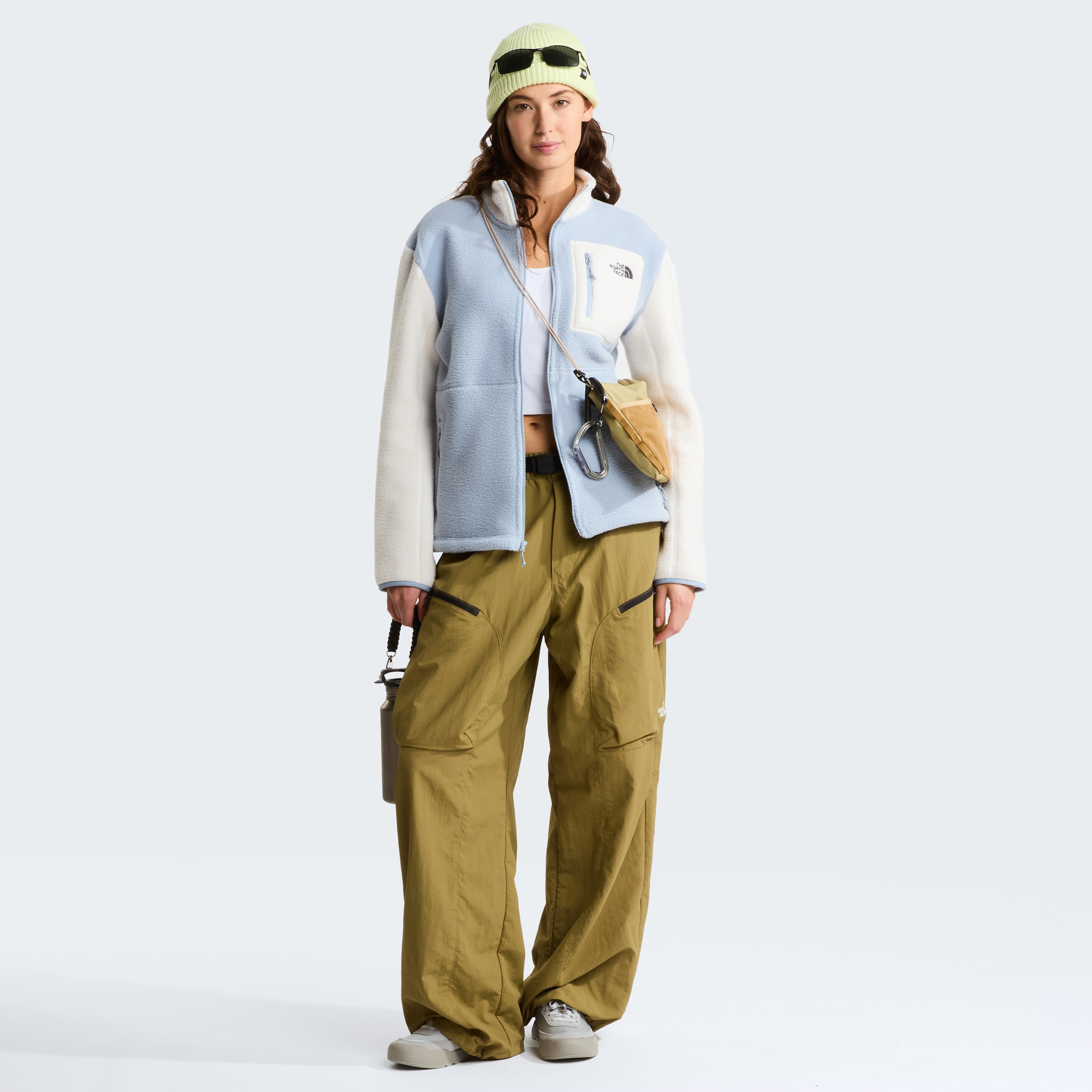 The North Face Strickfleece-Pullover »W YUMIORI FULL ZIP« aus Polyester, mit durchgehendem Reißverschluss