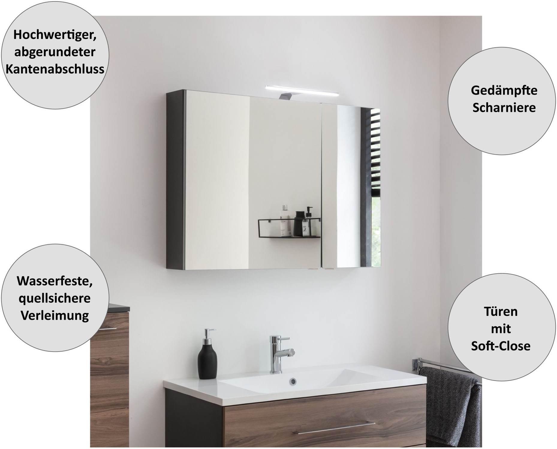FACKELMANN Spiegelschrank