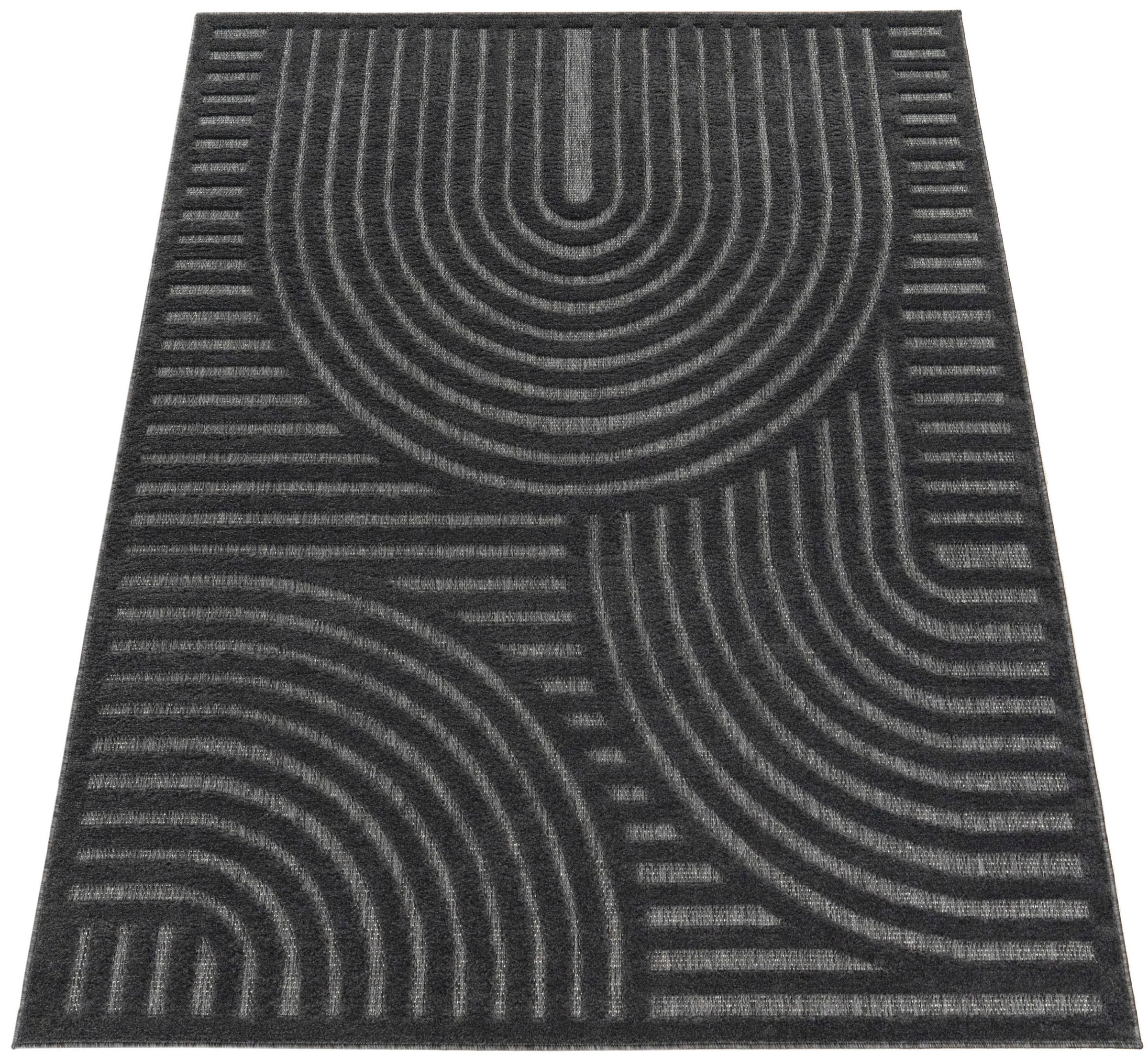 Paco Home Teppich "Livorno 674" rechteckig 14 mm Höhe Uni Farben, moderner günstig online kaufen