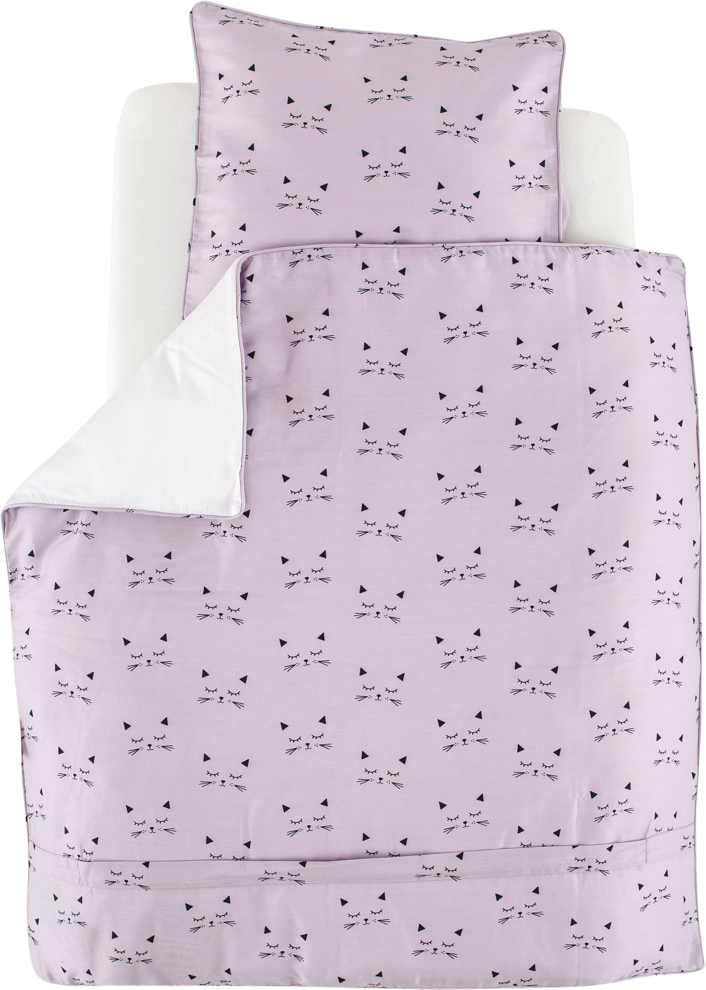 Träumeland Babybettwäsche "kuschelweiche Bettwäsche Schmusekatze" 2 Stk. tl günstig online kaufen