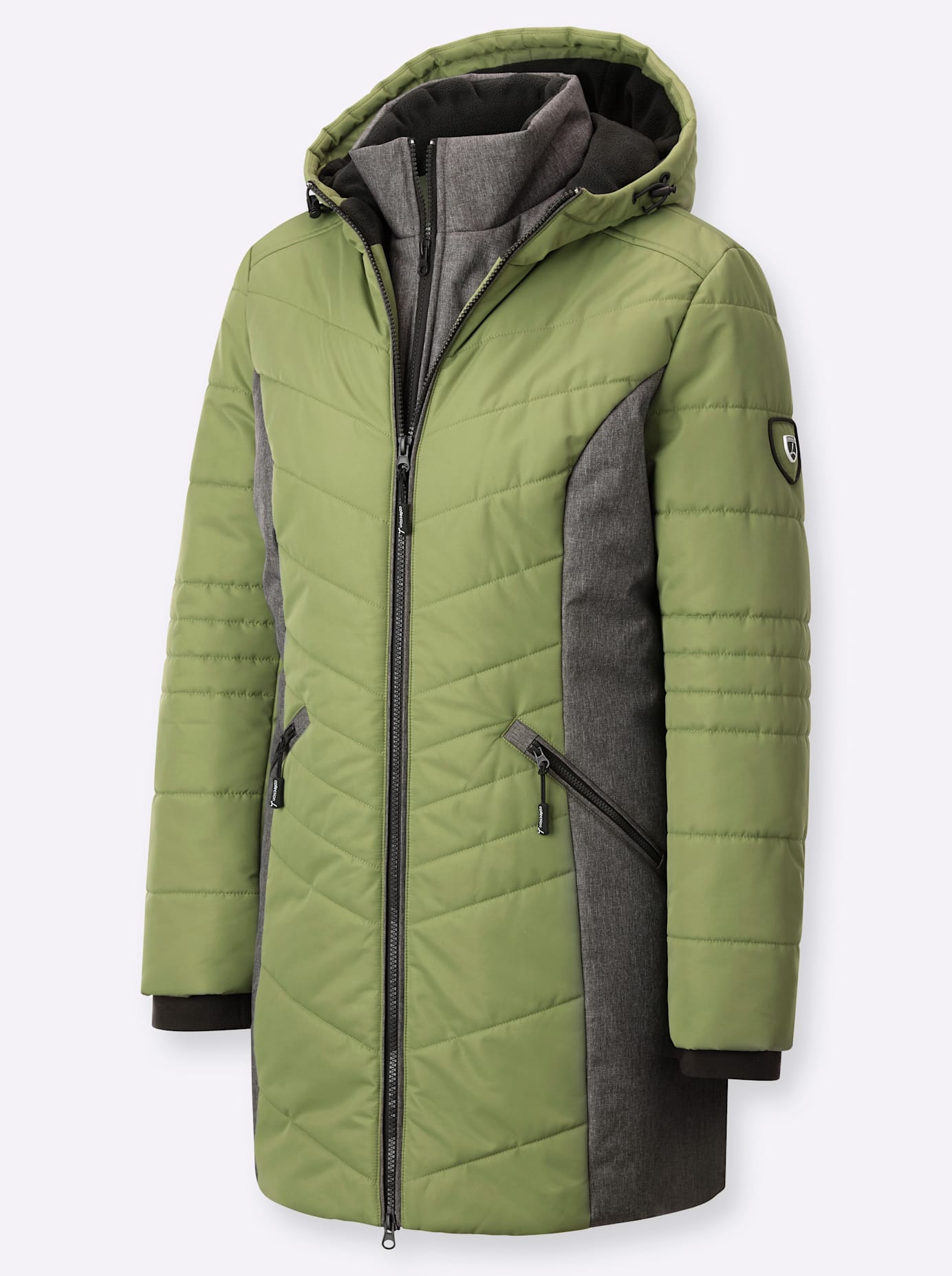Thumbnail - Casual Looks Langjacke, mit Kapuze