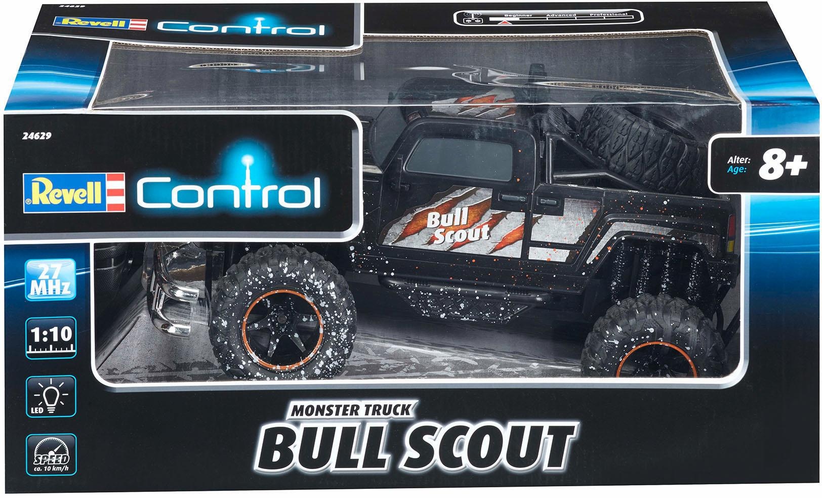 RC-Monstertruck »Revell® control, RC Monster Truck Bull Scout«, mit Licht