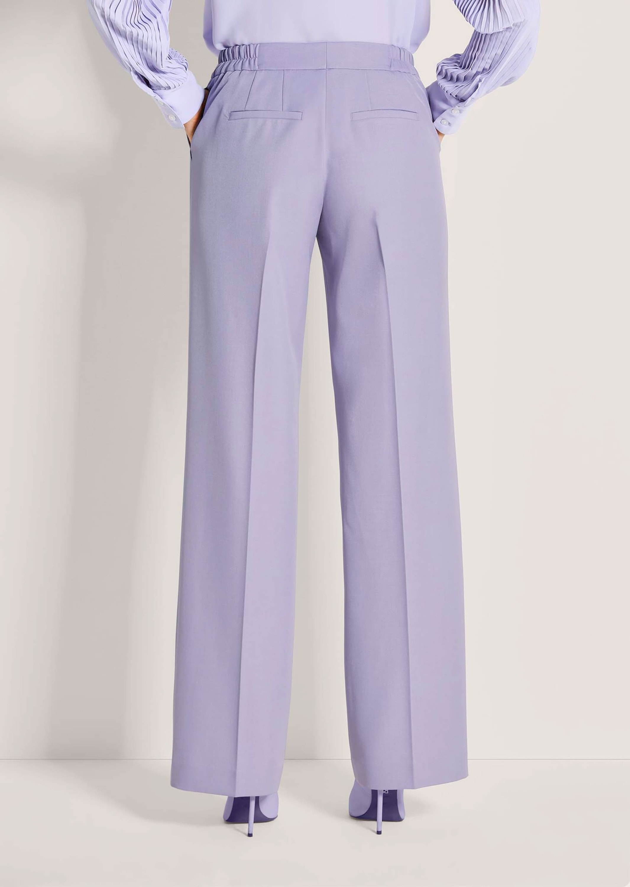 MADELEINE Stoffhose »Bügelfaltenhose Palazzohose mit Teildehnbund«