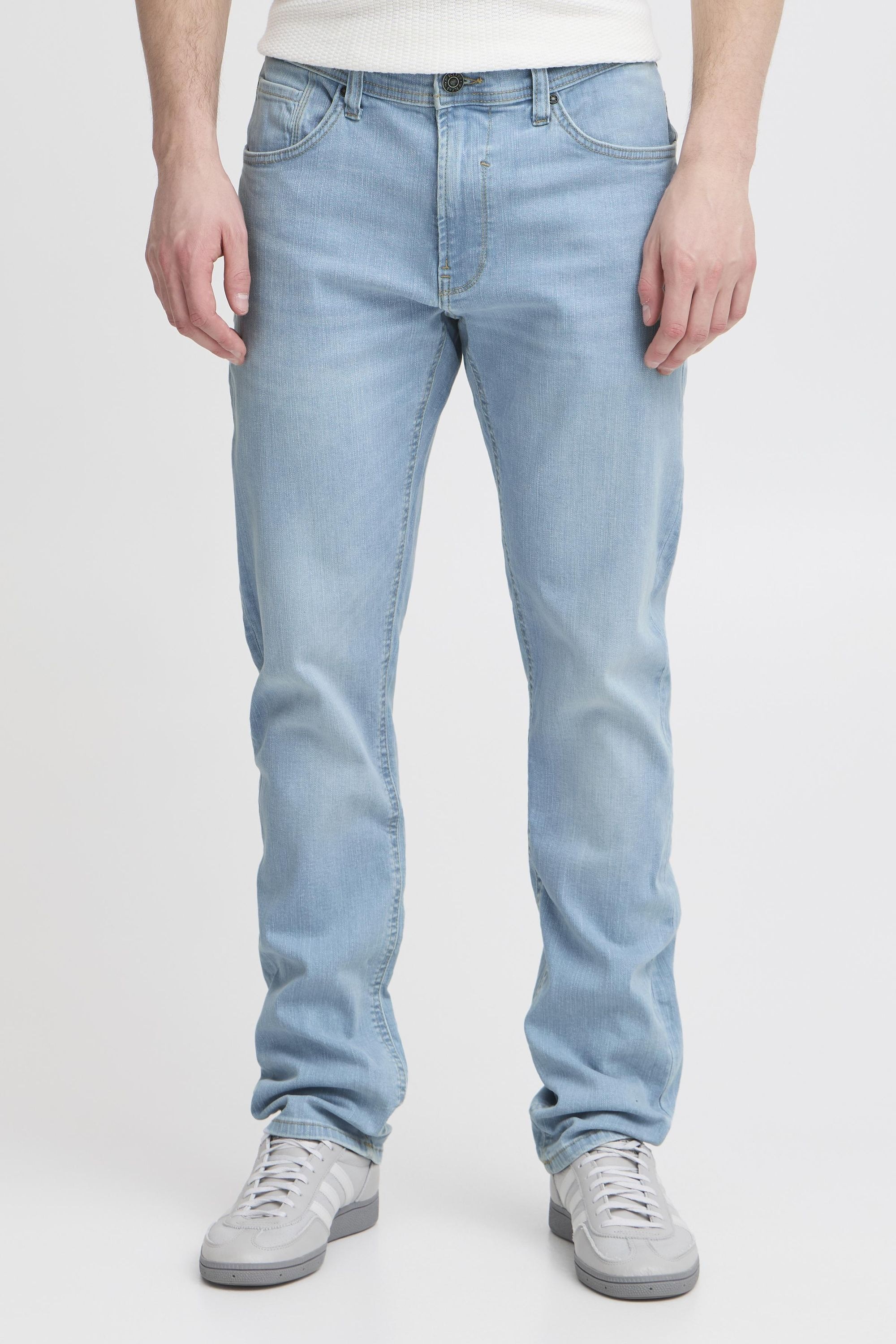 Slim-fit-Jeans BLEND "Slim Fit Jeans BHTwister", Herren, Gr. 38, Länge 32, blau (denim light blau), Obermaterial: 98% Baumwolle CO. 2% Elasthan EL., Jeans Slim-fit-Jeans 5