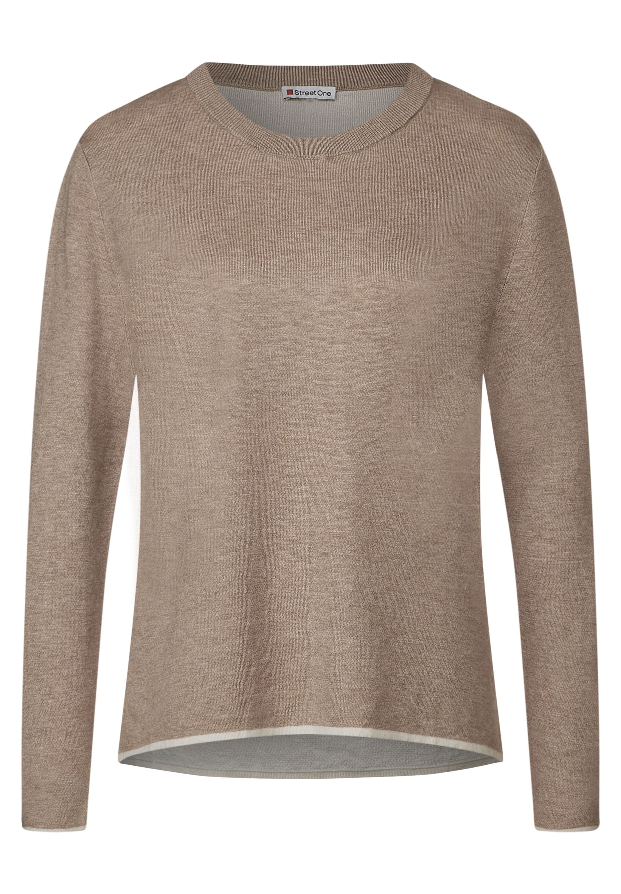 STREET ONE Strickpullover, in Doubleface-Optik